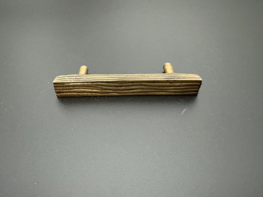 Wood Look Rectangular Door Handle 10cm