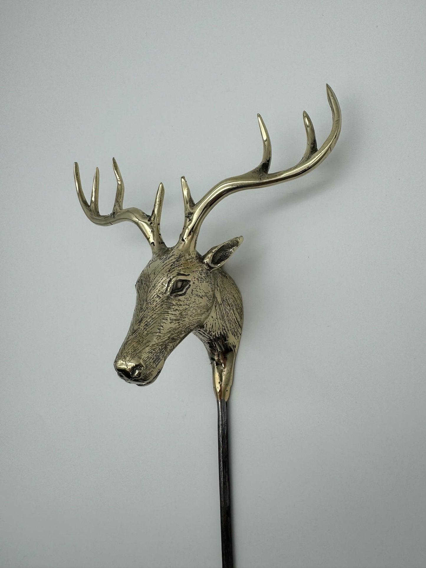 Deer, Elk, Moose on spike for Garden, Planter, Pot, Bronze Handmade