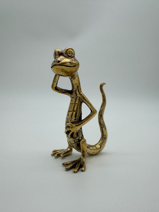 Oscar the Lizard, Bronze Handmade, 15cm