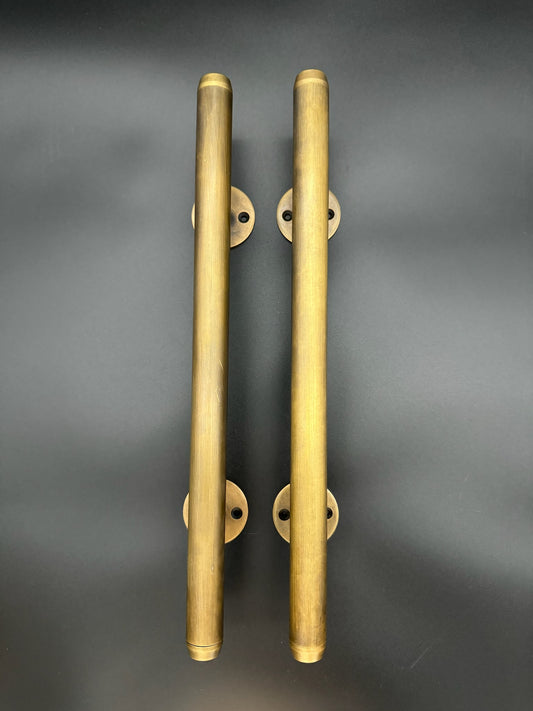 Tubular Decorative End Door Handle 30cm