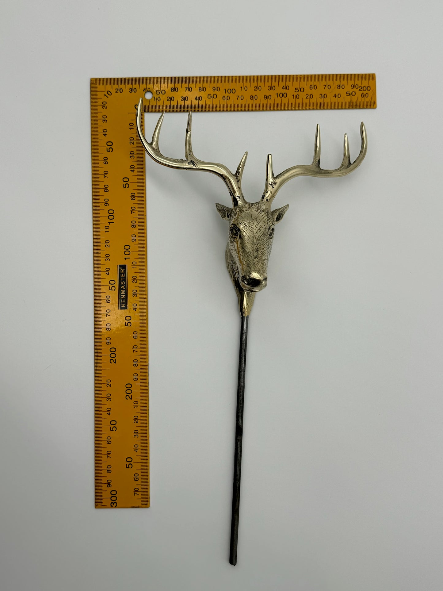 Deer, Elk, Moose on spike for Garden, Planter, Pot, Bronze Handmade
