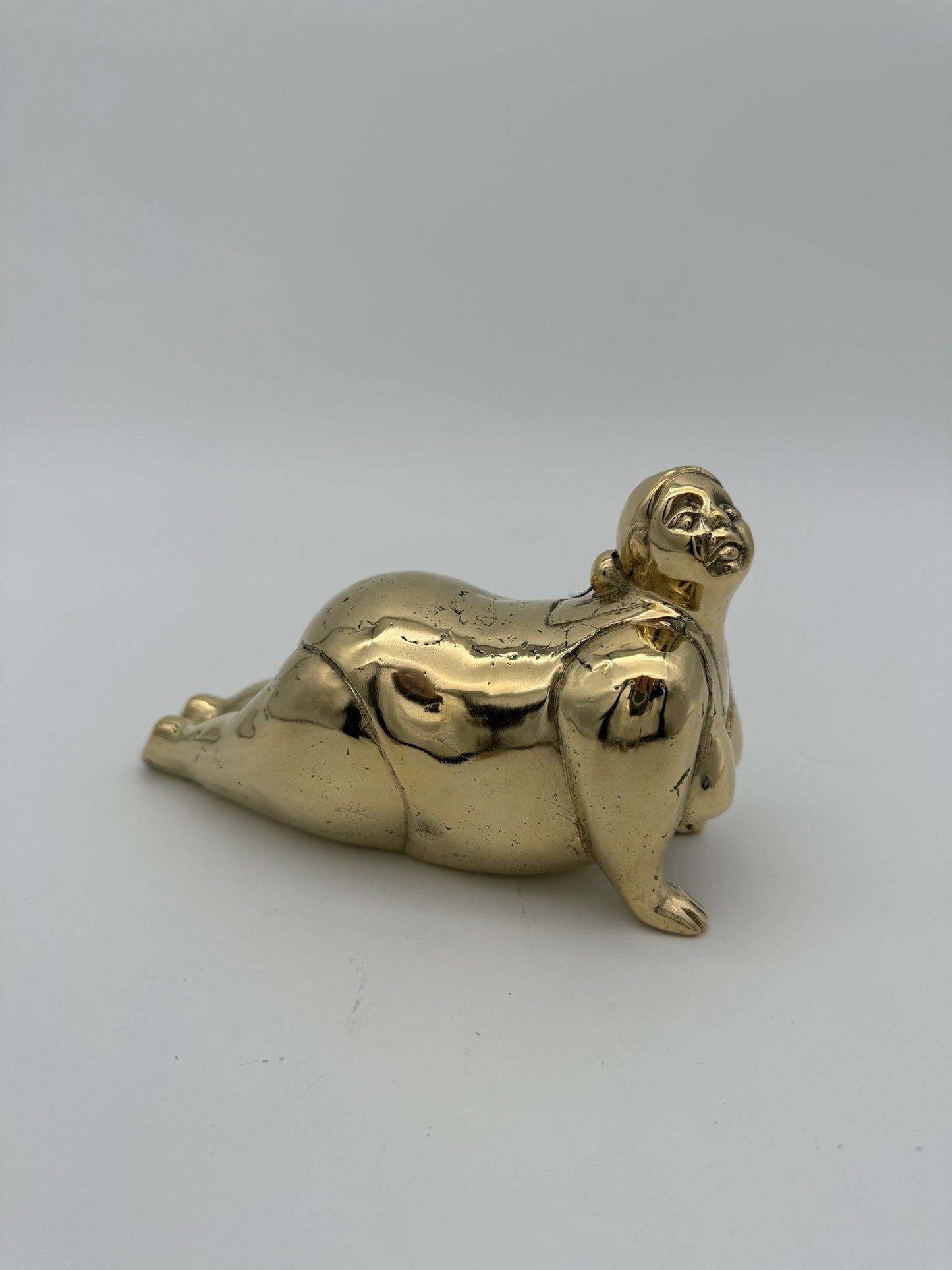 Bronze Betty Woman Cobra Pose, 16cm