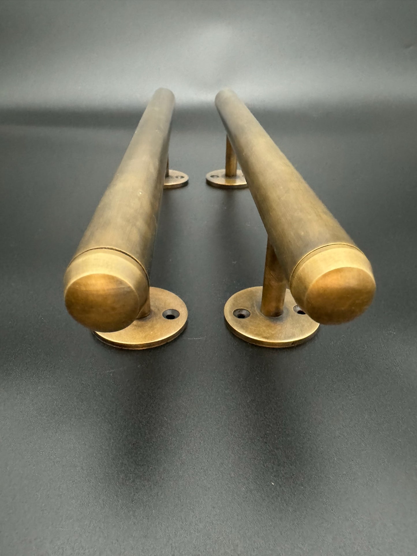Tubular Decorative End Door Handle 30cm