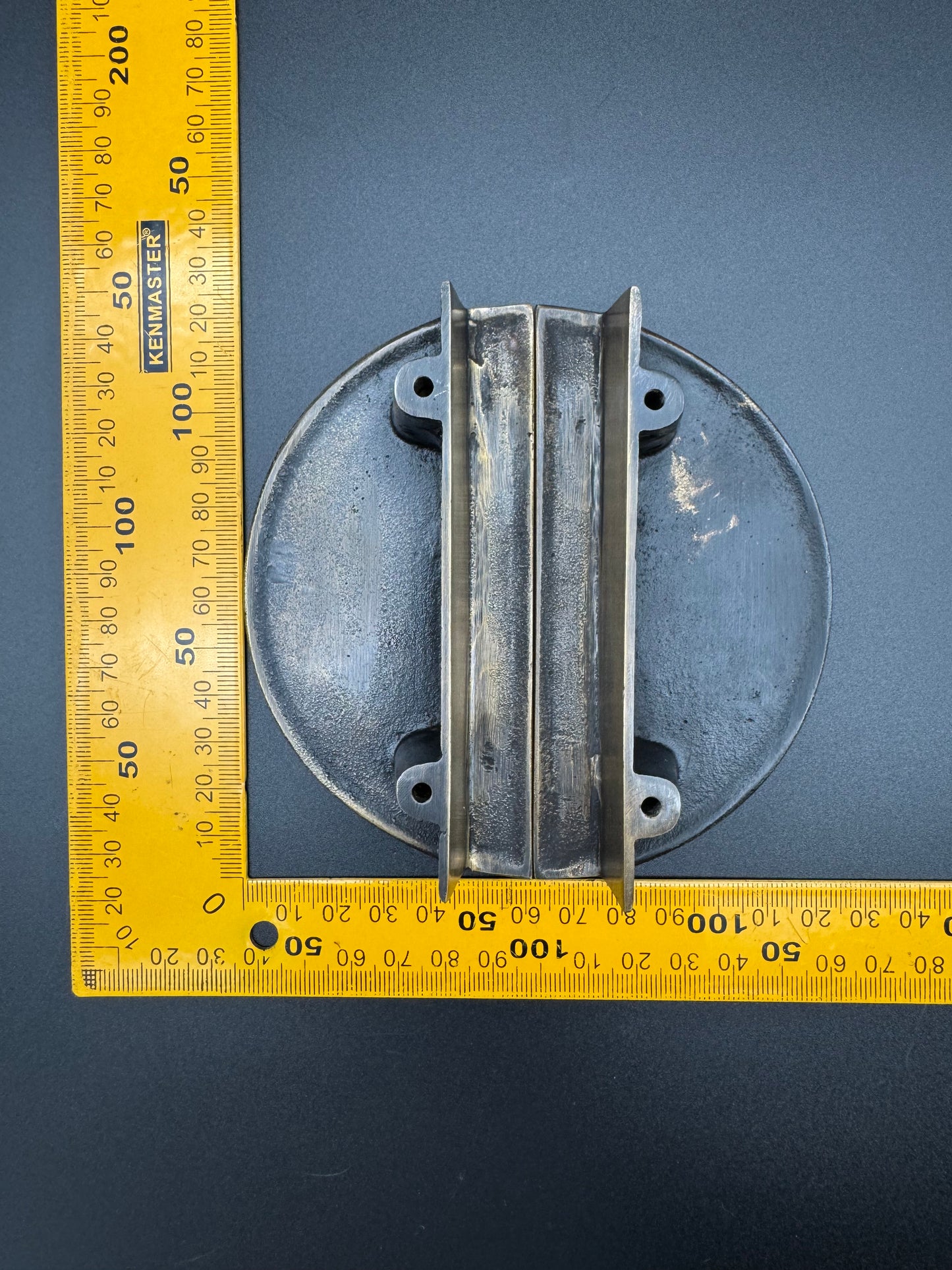 Semi Circle Flat Brass Pull, 12cm