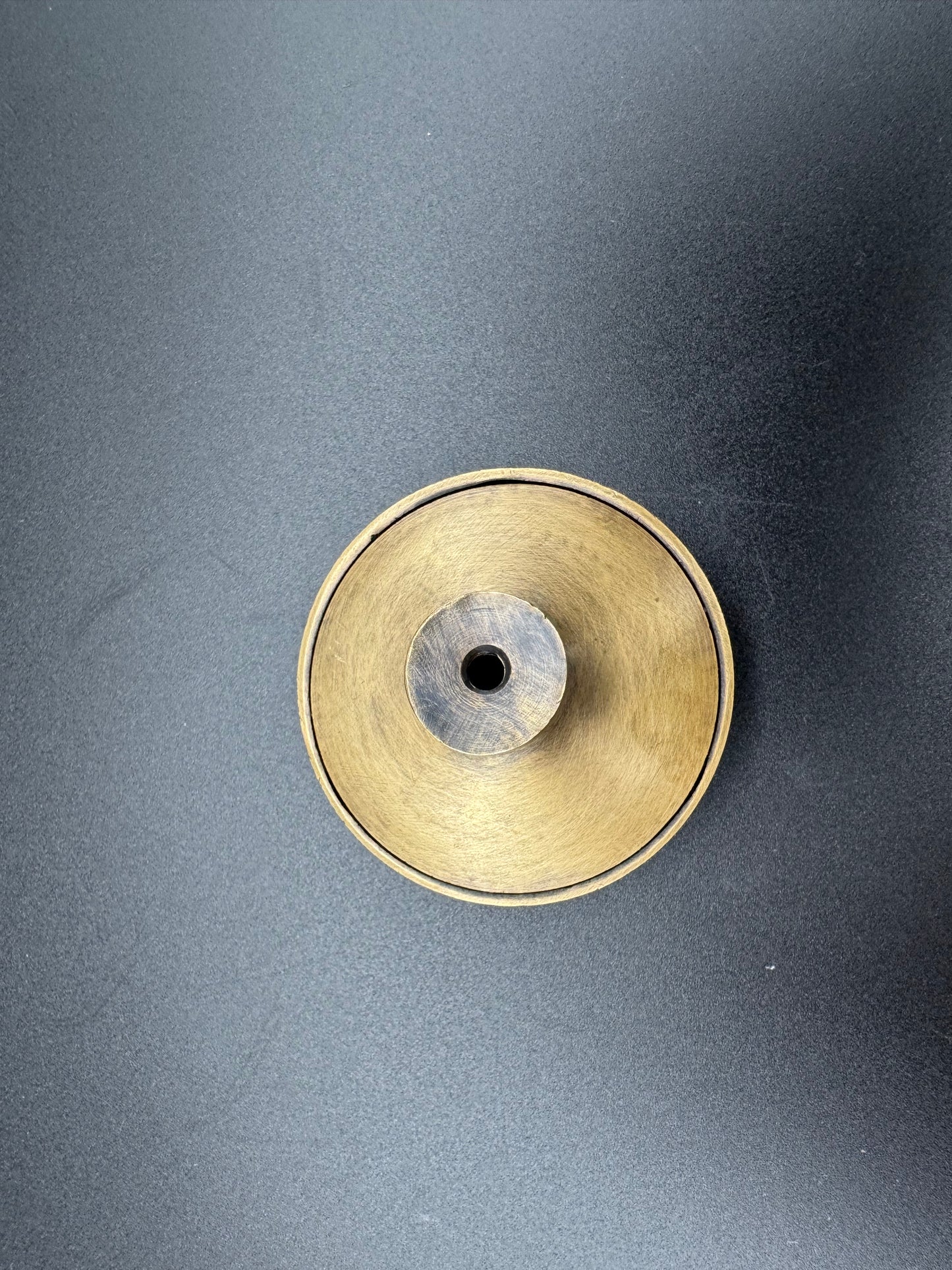Circle Flat Thick Brass Knob, 5cm