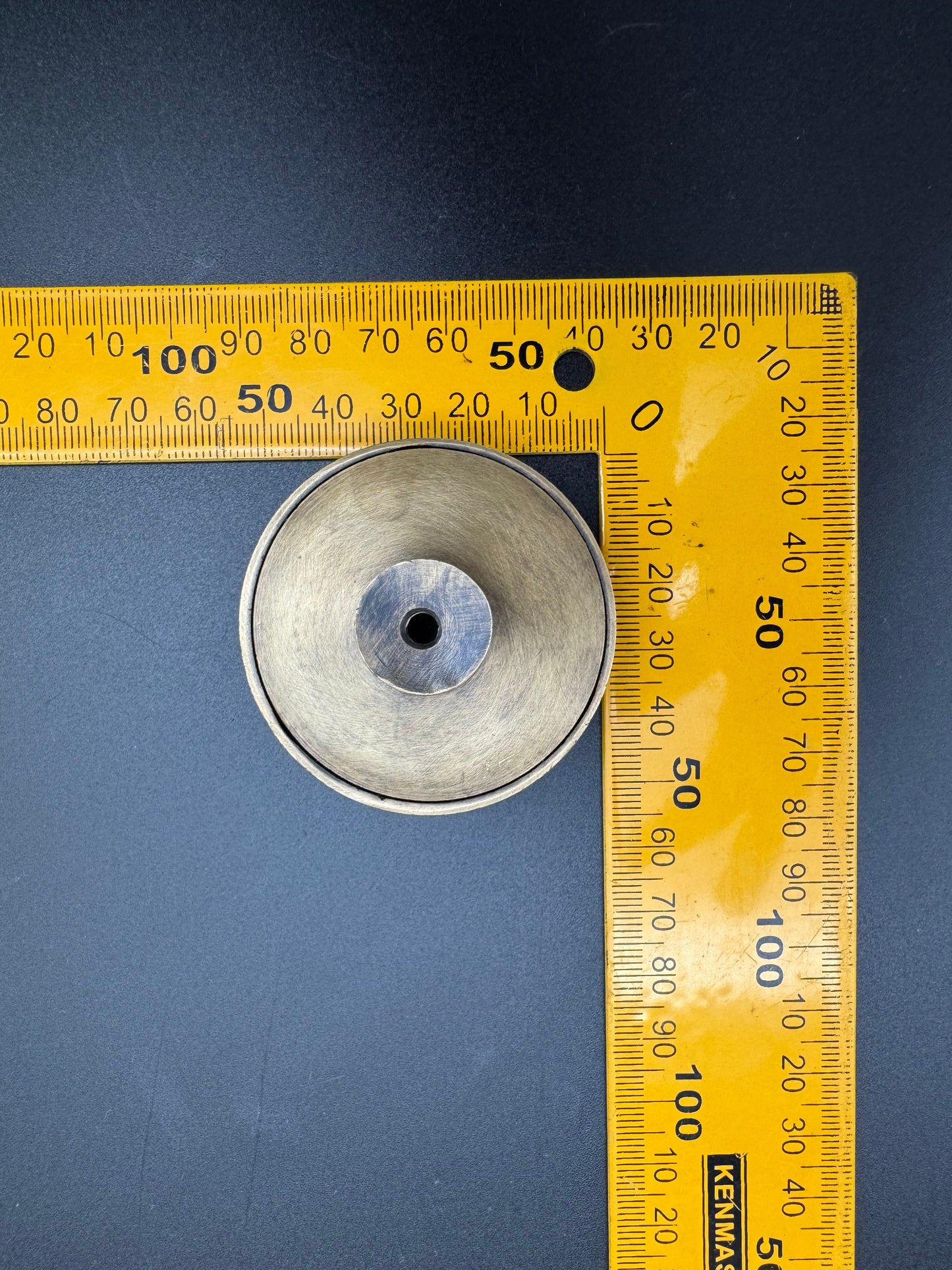 Circle Flat Thick Brass Knob, 5cm