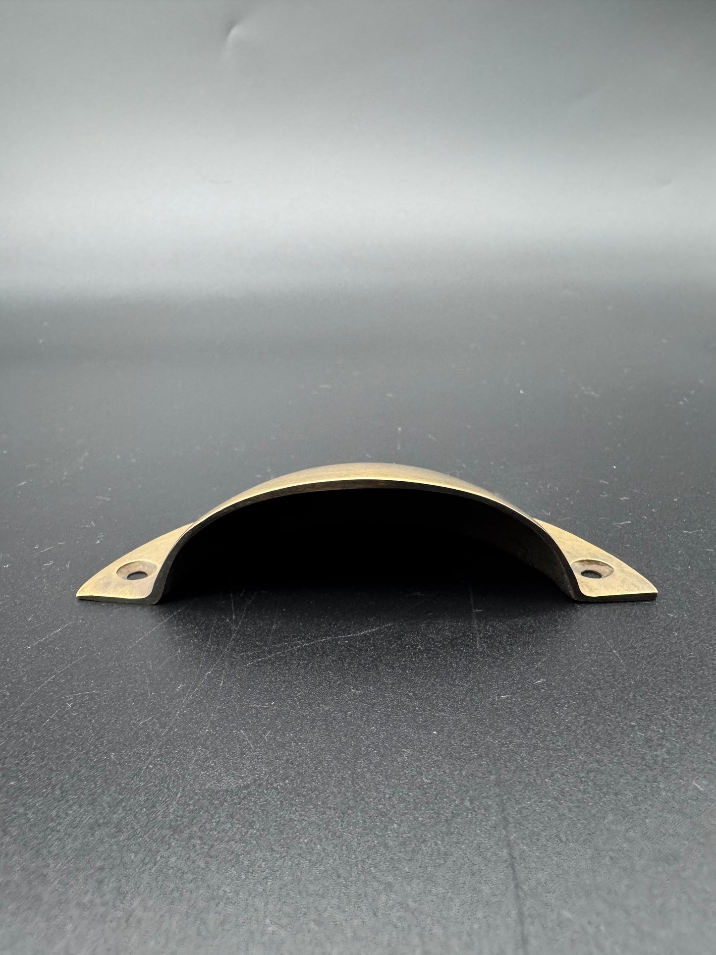 Concave Arc Brass Cup Pull, 9cm