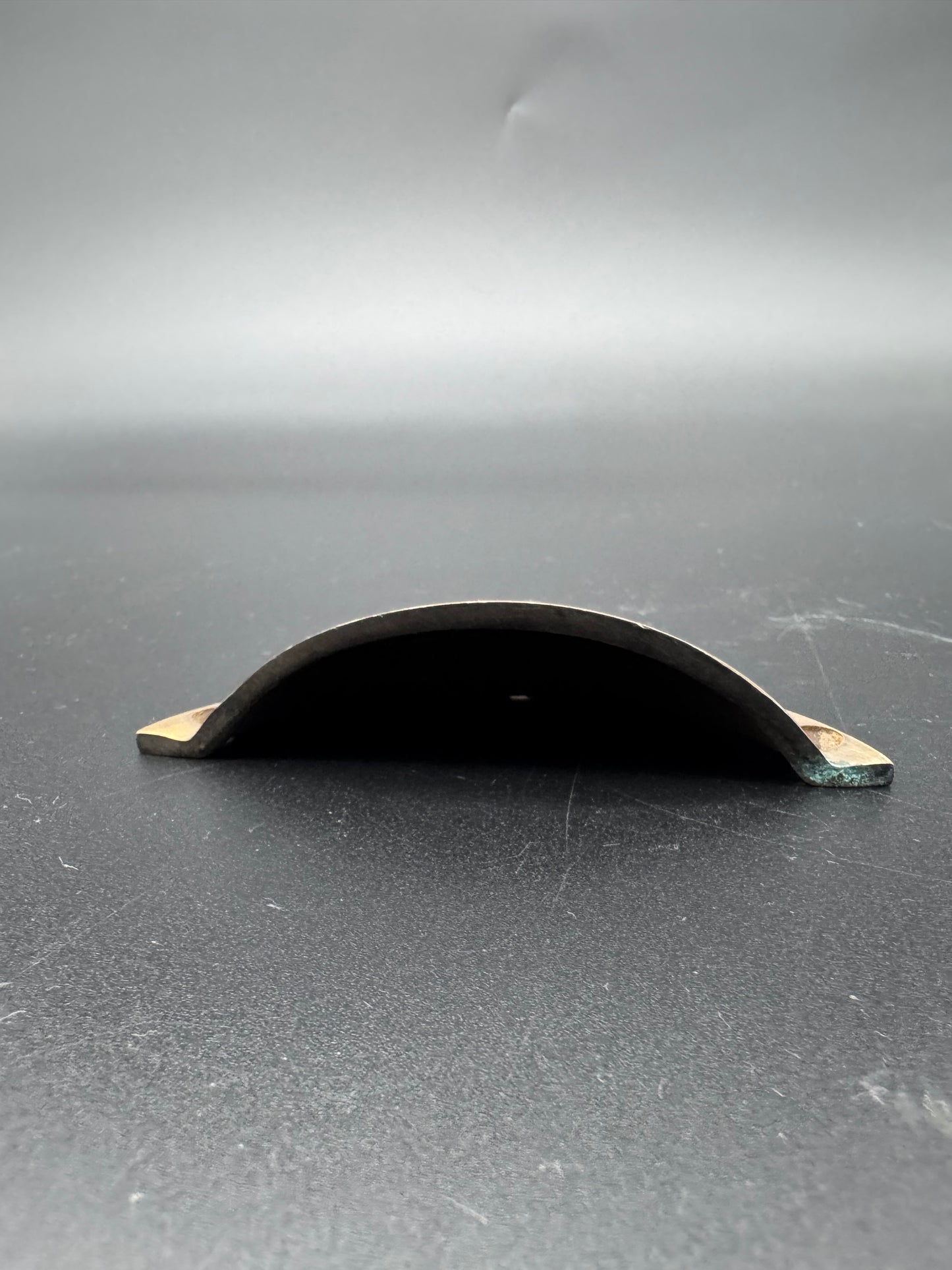 Convex Arc Brass Cup Pull, 9cm