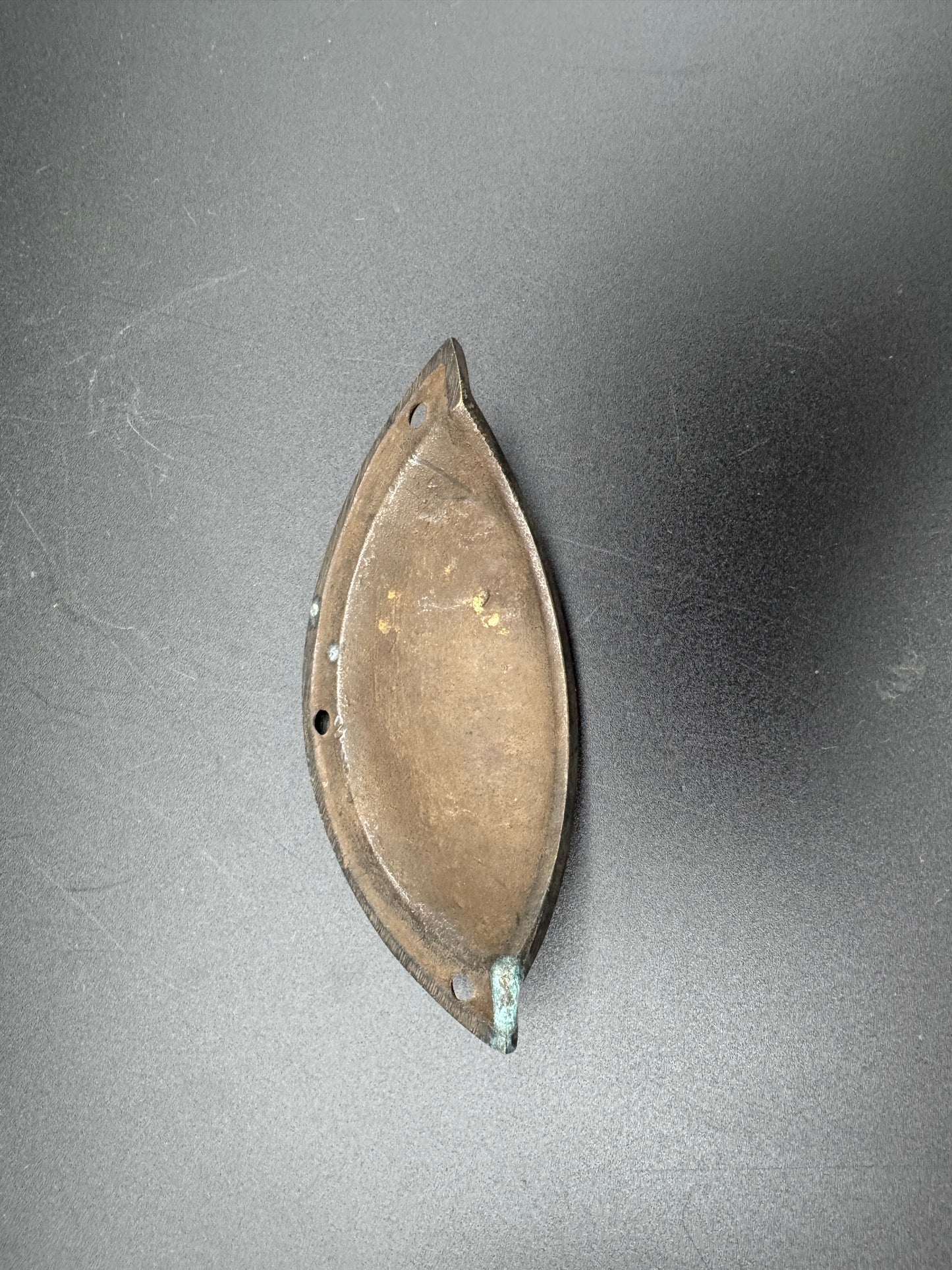Convex Arc Brass Cup Pull, 9cm