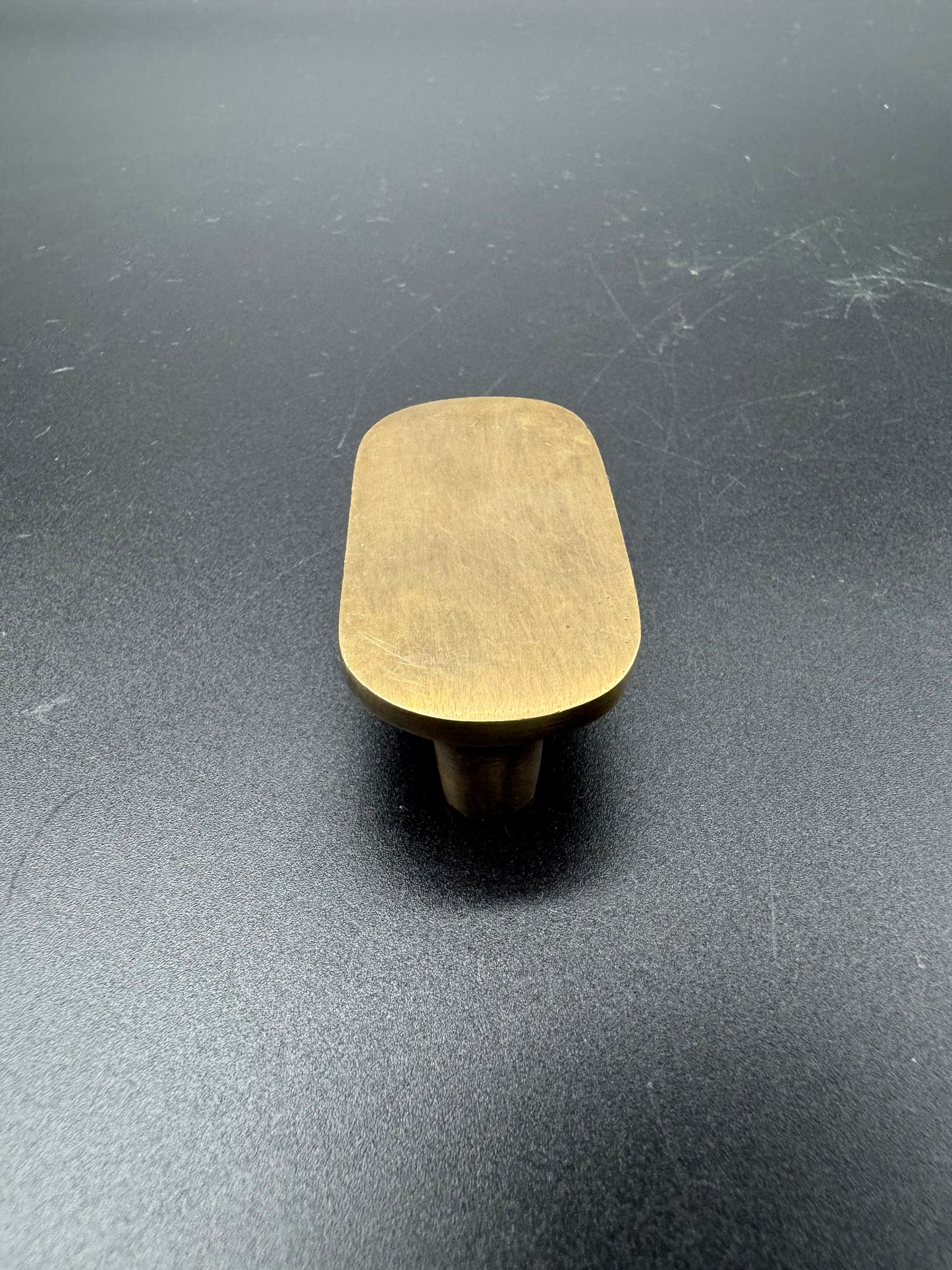 Flat Cylinder Brass Pull Knob, 5cm