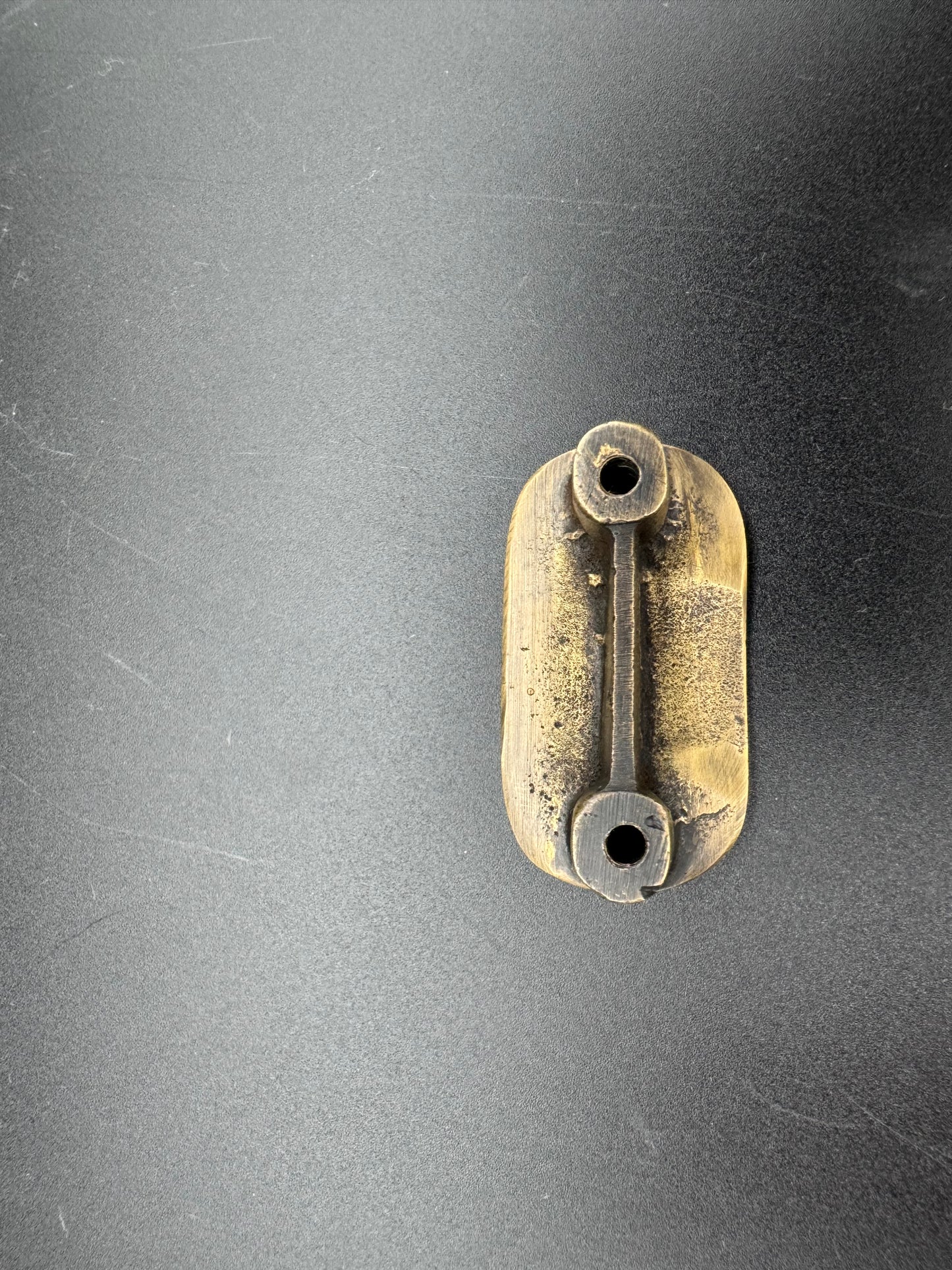 Flat Cylinder Brass Pull Knob, 5cm