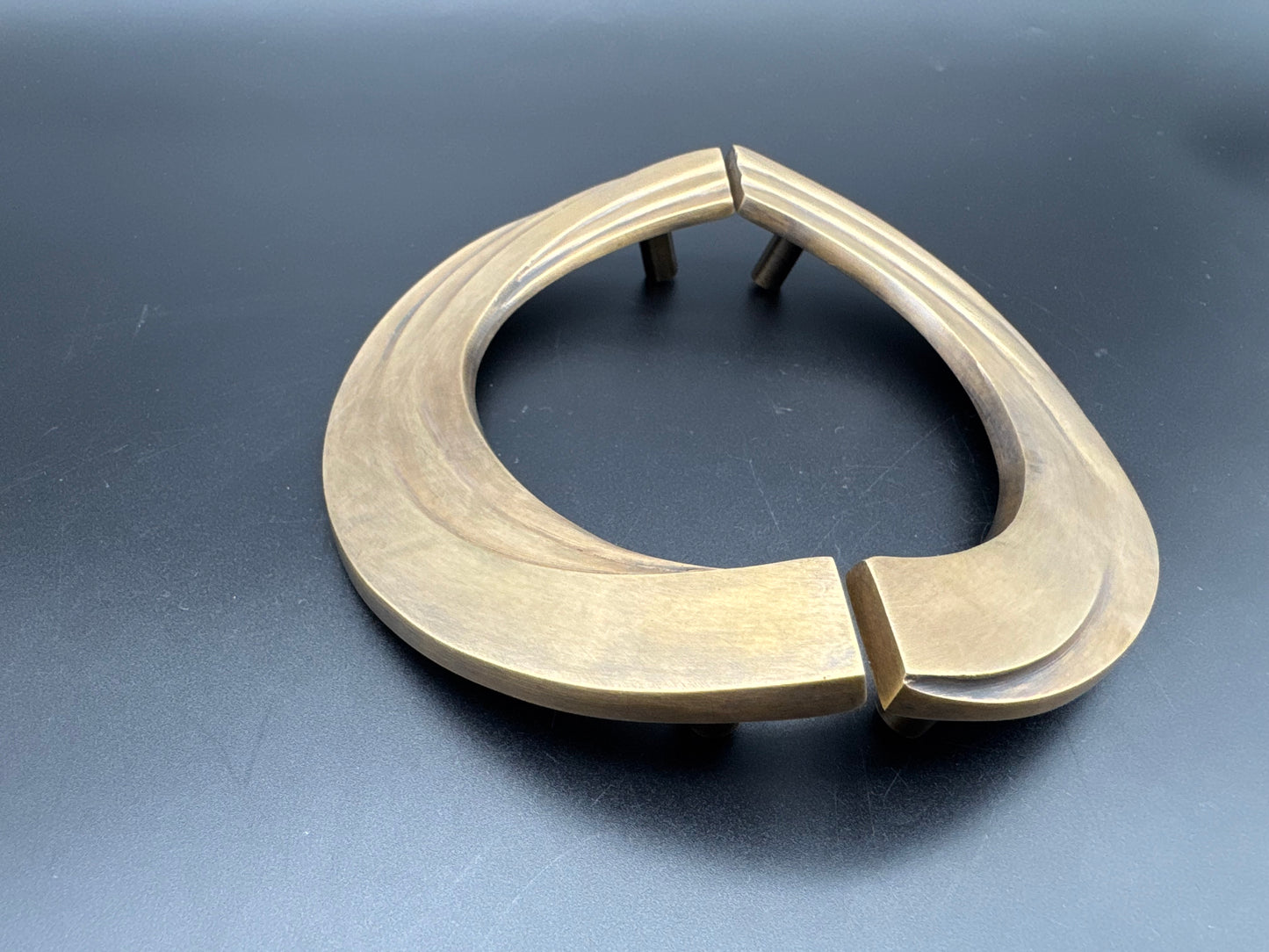 Semi Circle Brass Pull, 17cm