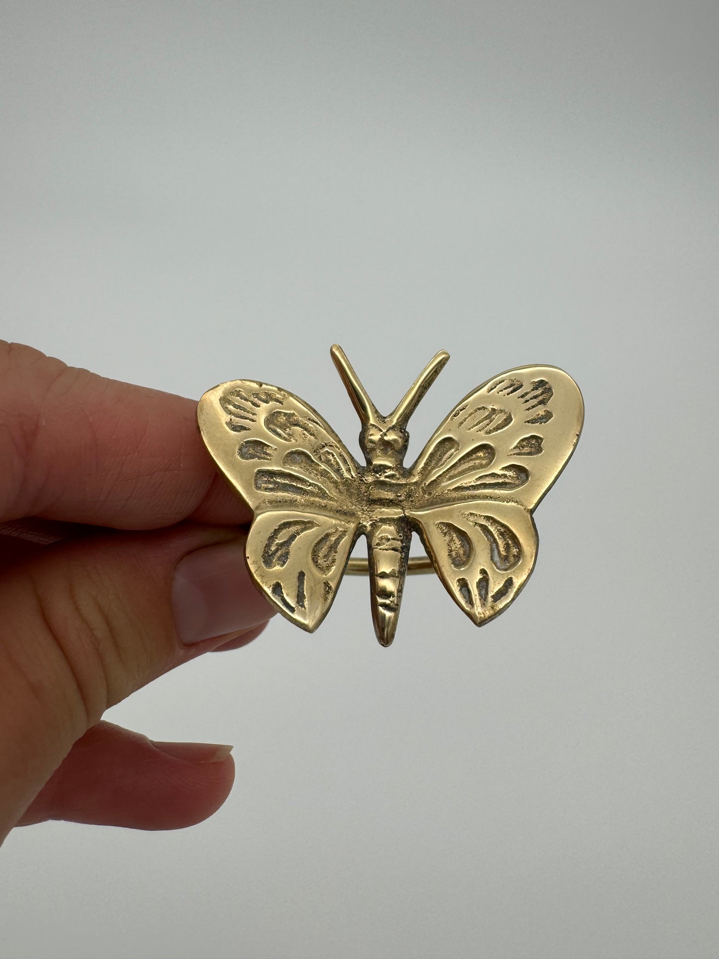 Butterfly Napkin Ring, Bronze