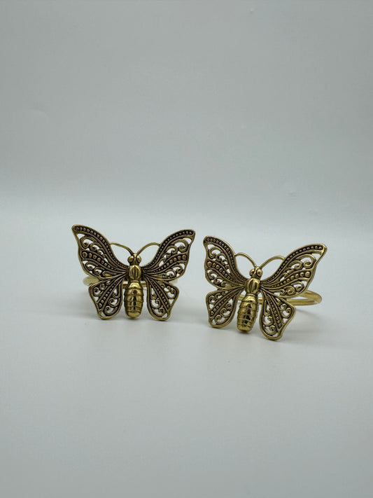 Butterfly Napkin Ring, Detailed Wings