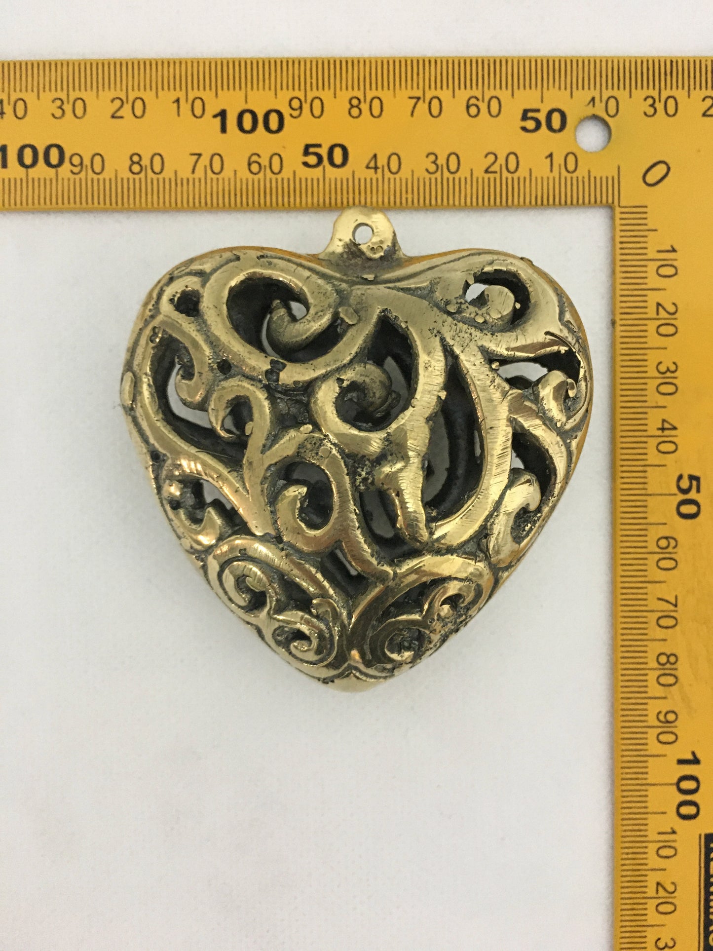 Heart Pendant with decorative scrolls