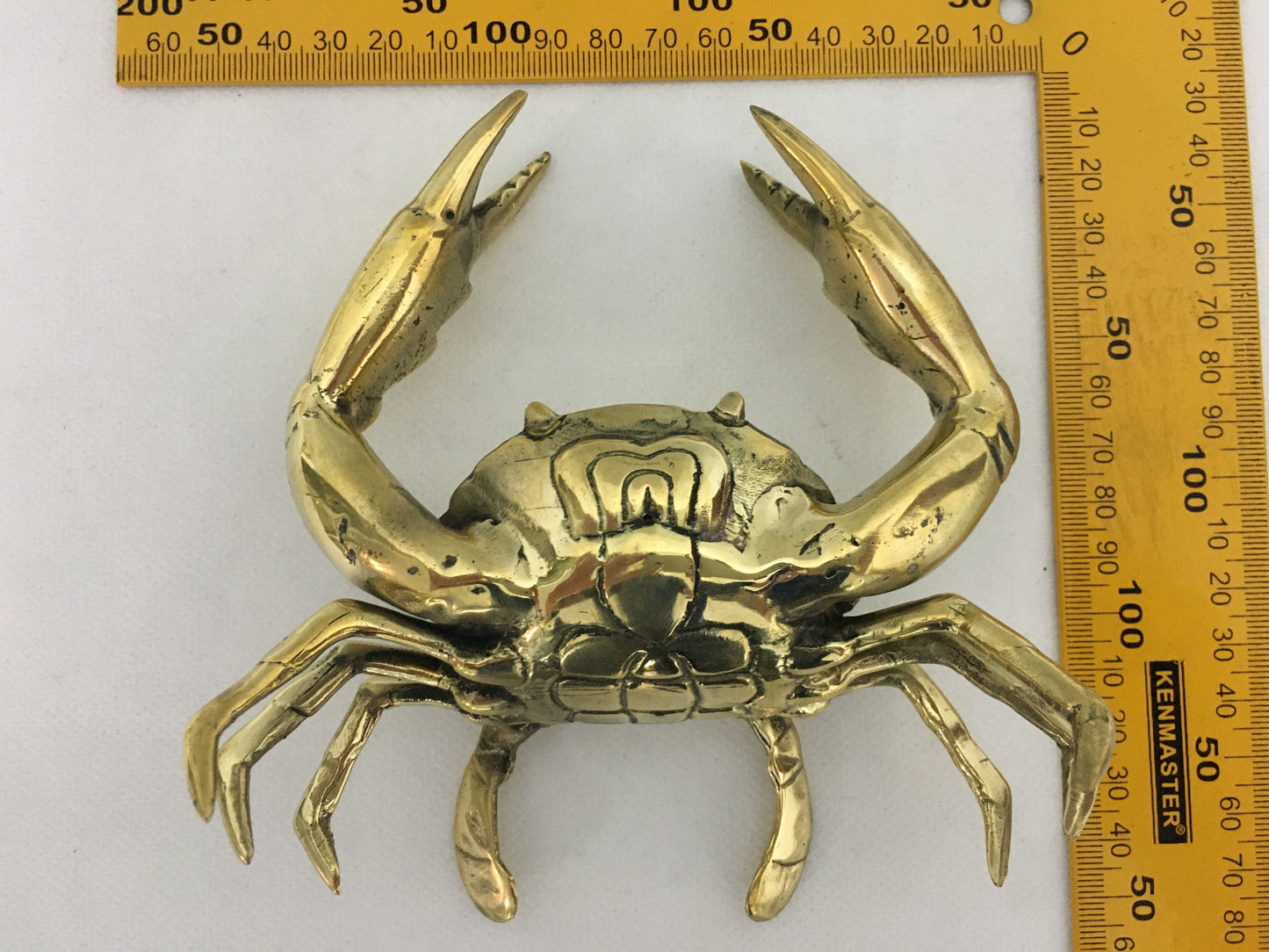 product image dimension 1 - Crab Statue (14cm) - Handmade in bronze