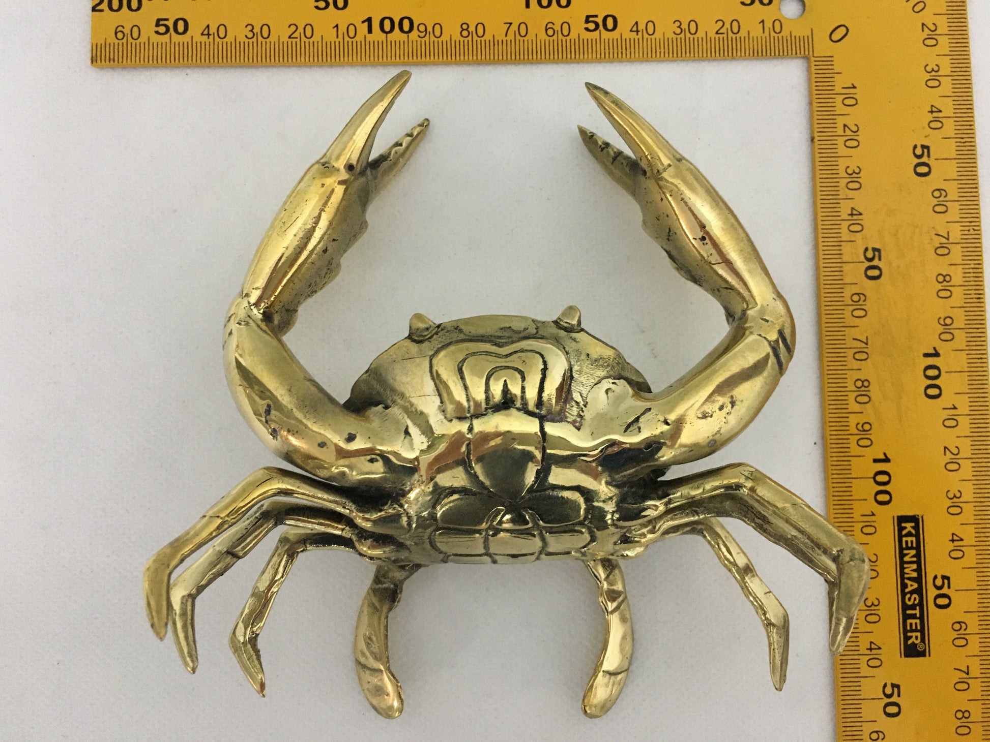 product image dimension 1 - Crab Statue (14cm) - Handmade in bronze