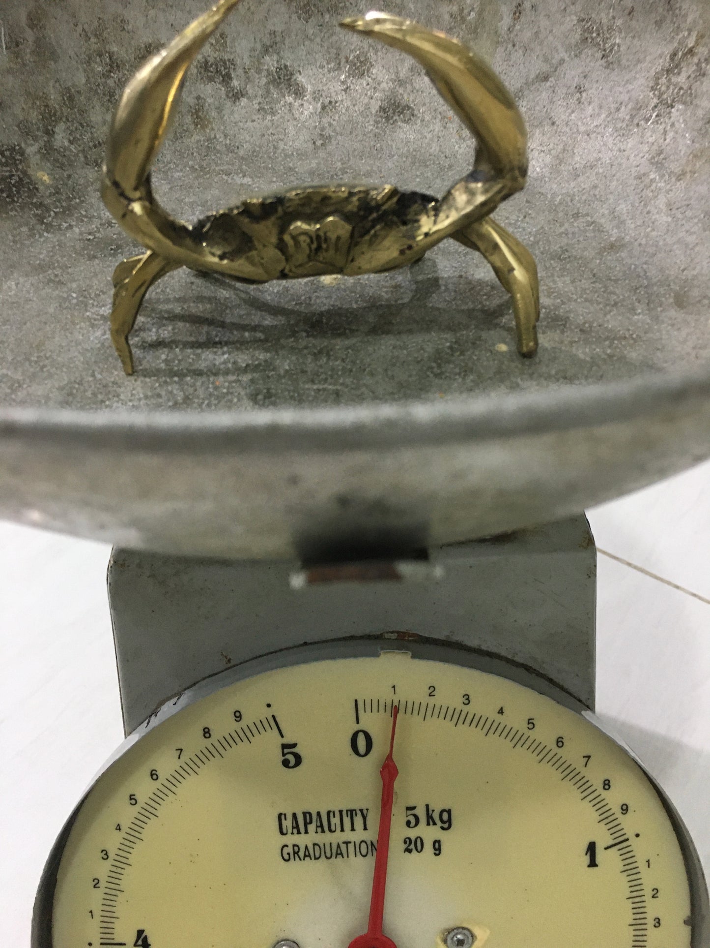 product image weight - Crab Statue (11cm) - Handmade in bronze