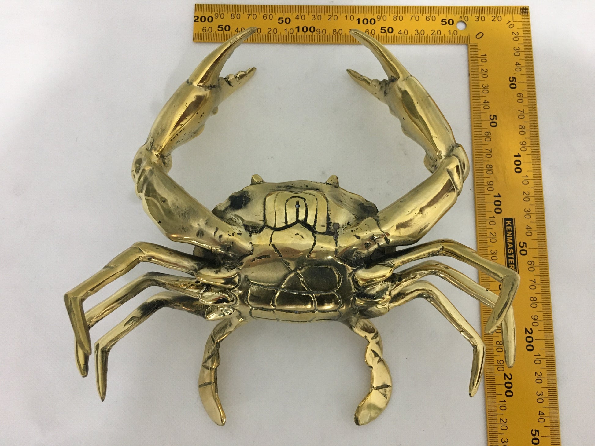 product image dimension 1 - Crab Statue (20cm) - Handmade in bronze