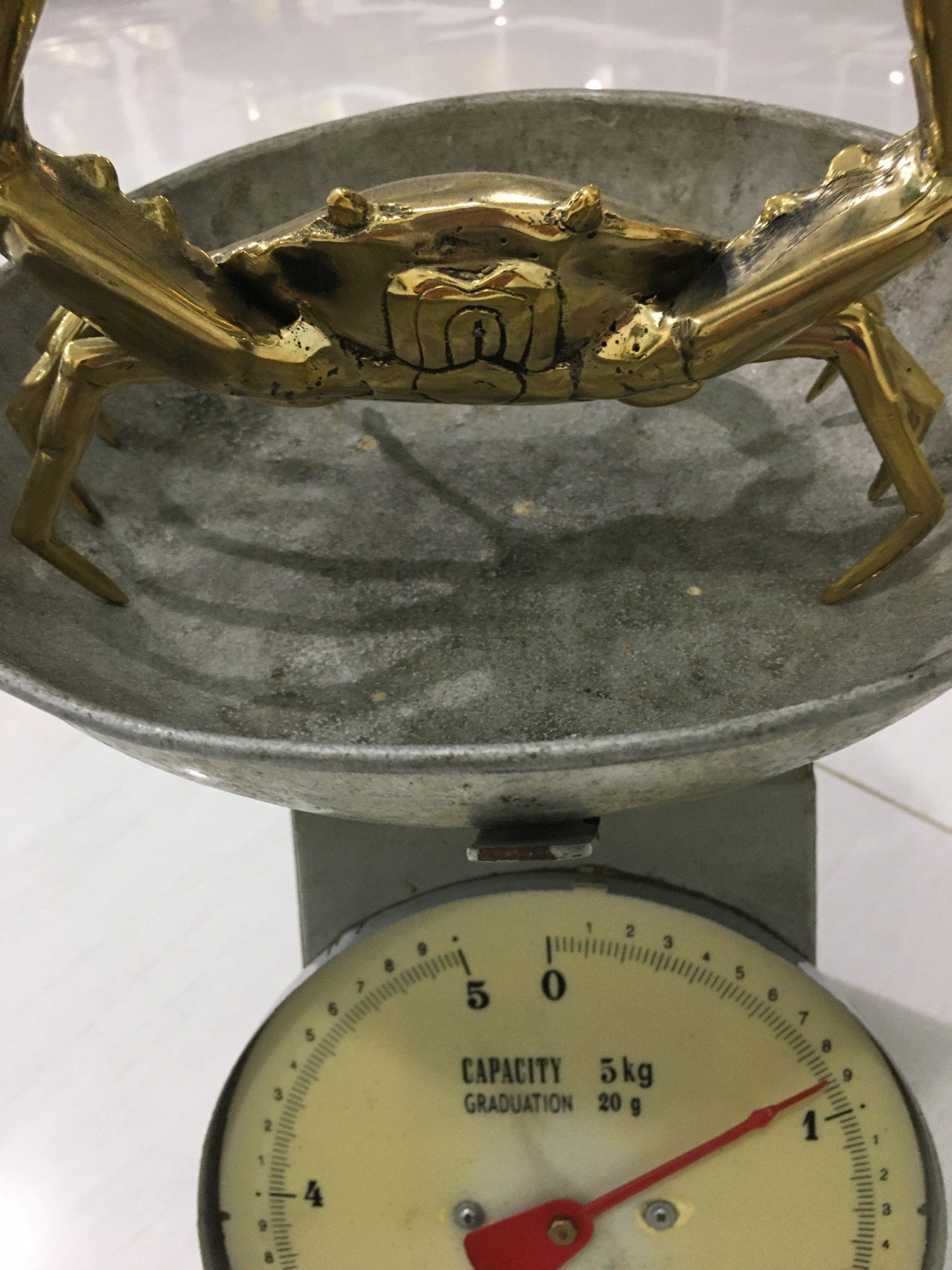 product image weight - Crab Statue (20cm) - Handmade in bronze