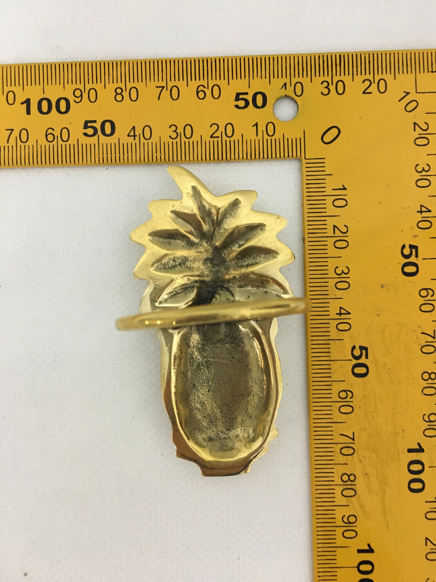 product image dimension 1 - Pineapple Napkin holder - Handmade in bronze