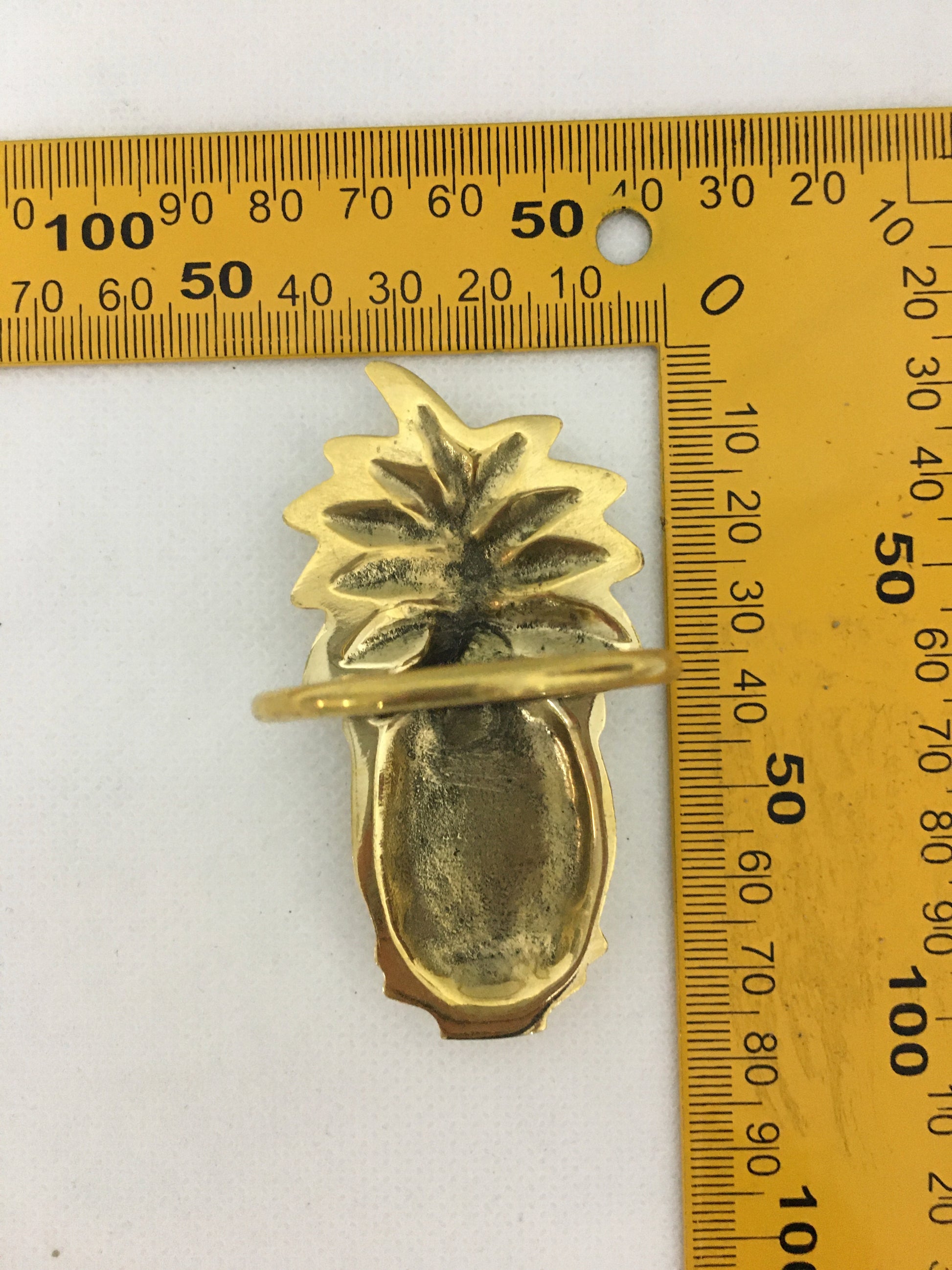 product image dimension 1 - Pineapple Napkin holder - Handmade in bronze