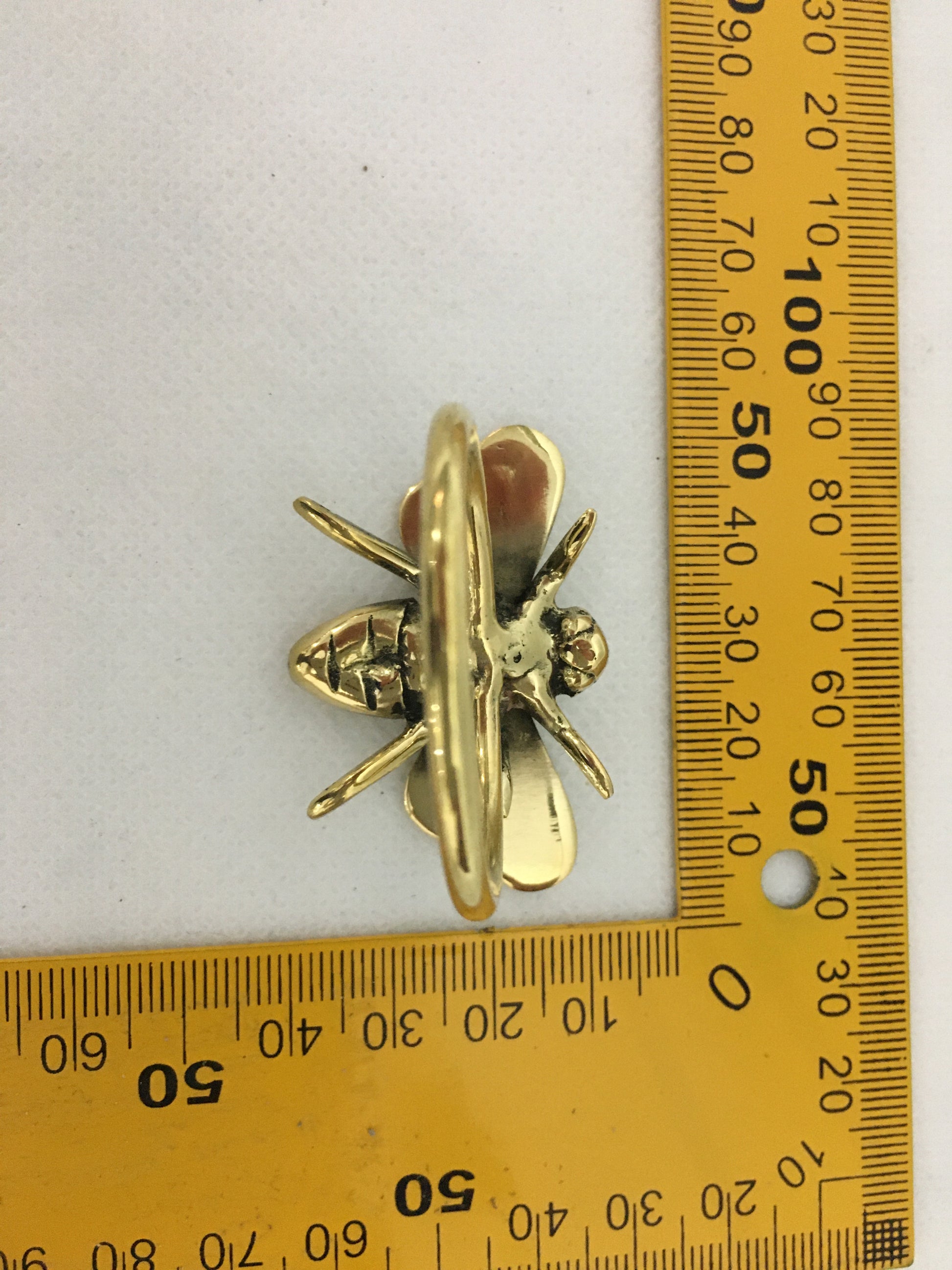 product image dimension 1 - Bee Napkin Holder - Handmade in bronze