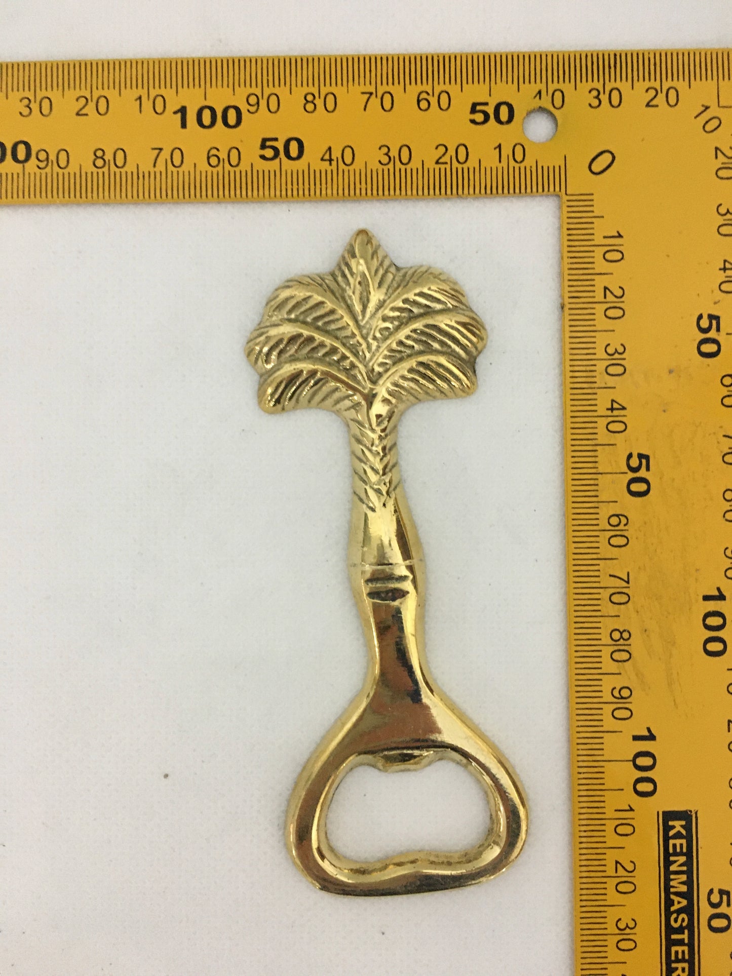 product image dimension 1 - Palm Bottle Opener - Handmade in bronze