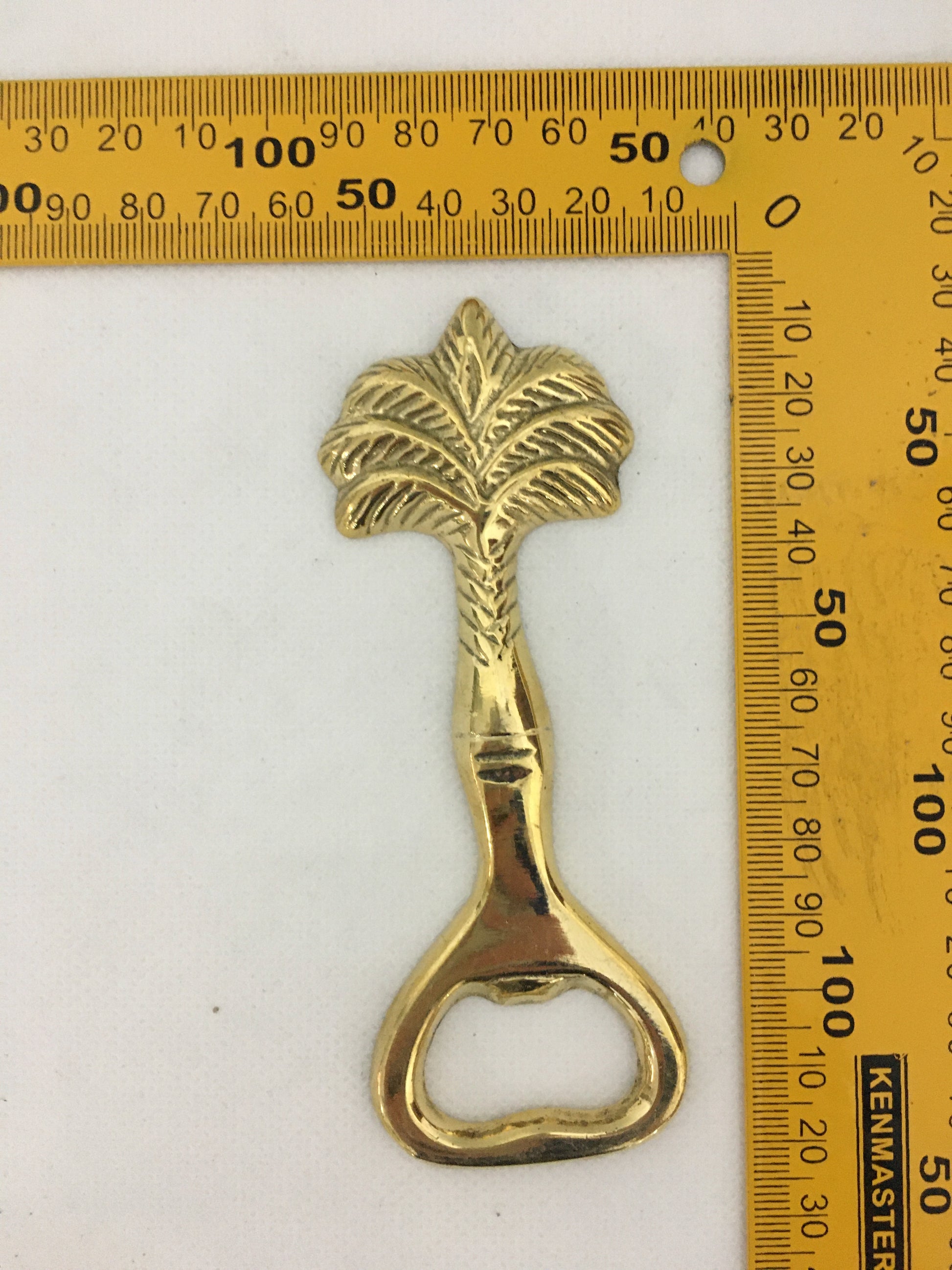 product image dimension 1 - Palm Bottle Opener - Handmade in bronze