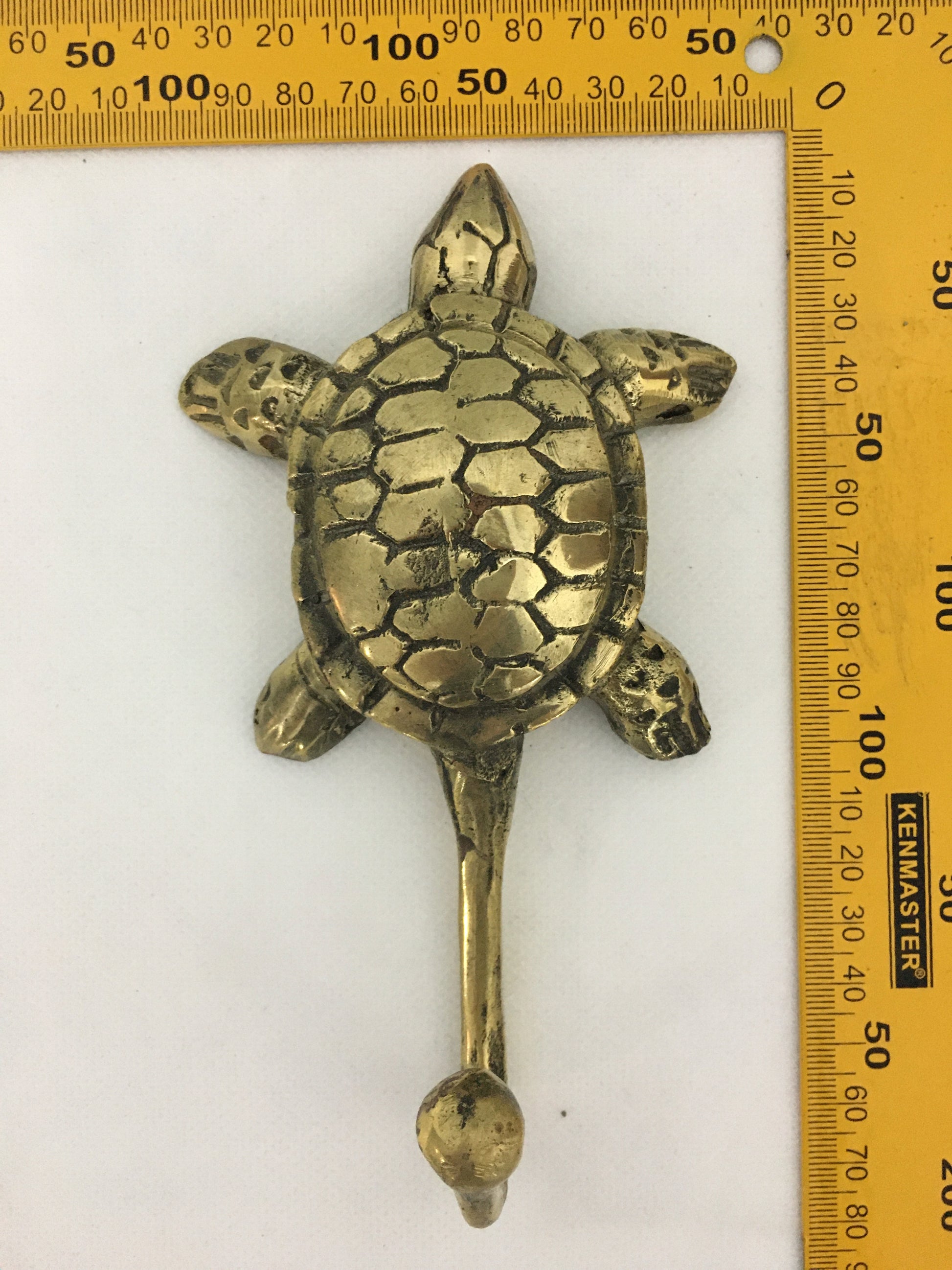 product image dimension 1 - Sea Turtle Clothes | Towel | Robe Hook - Handmade in bronze
