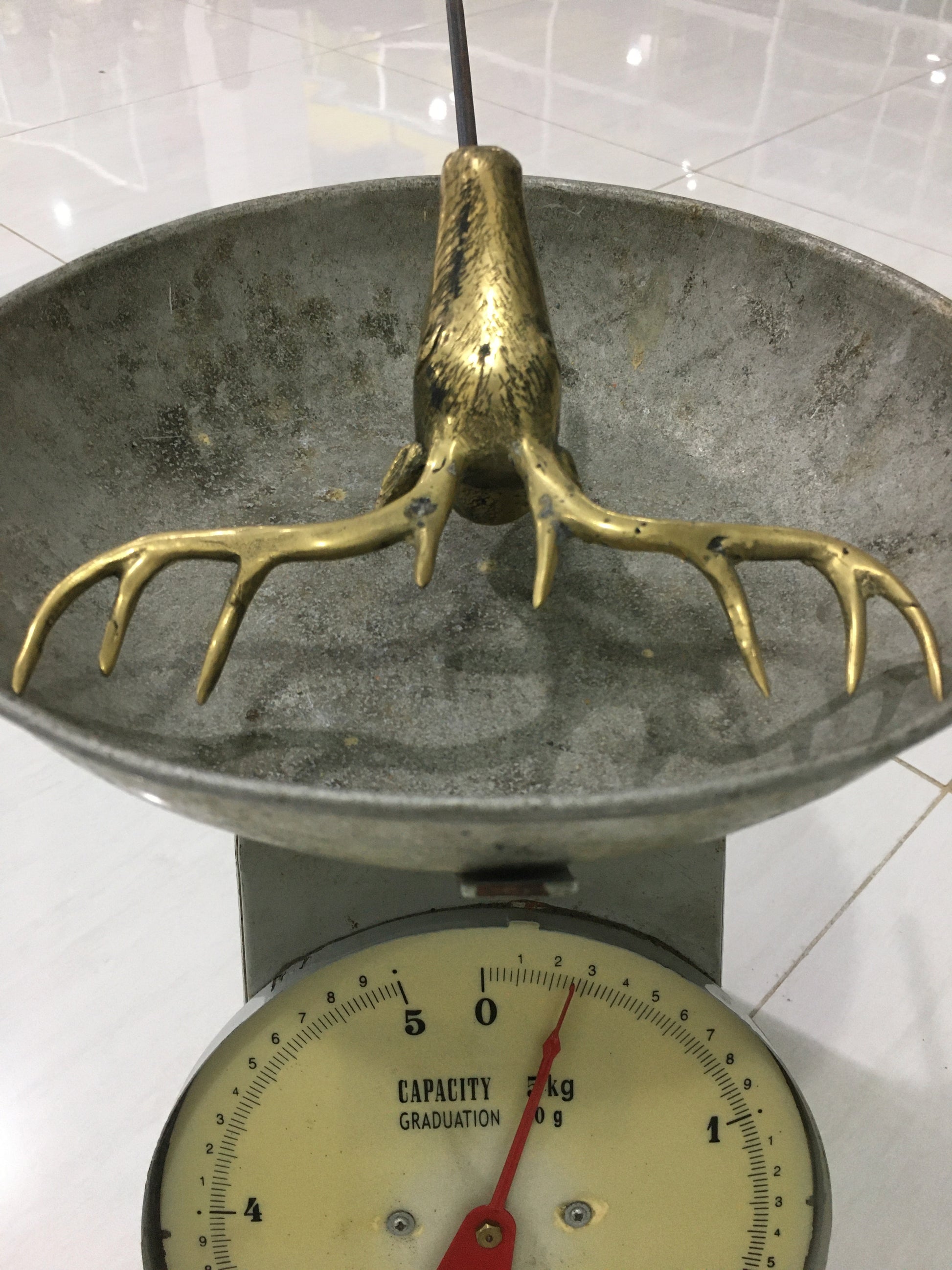 product image weight - Deer Garden | Planter Ornament on spike - Handmade in bronze