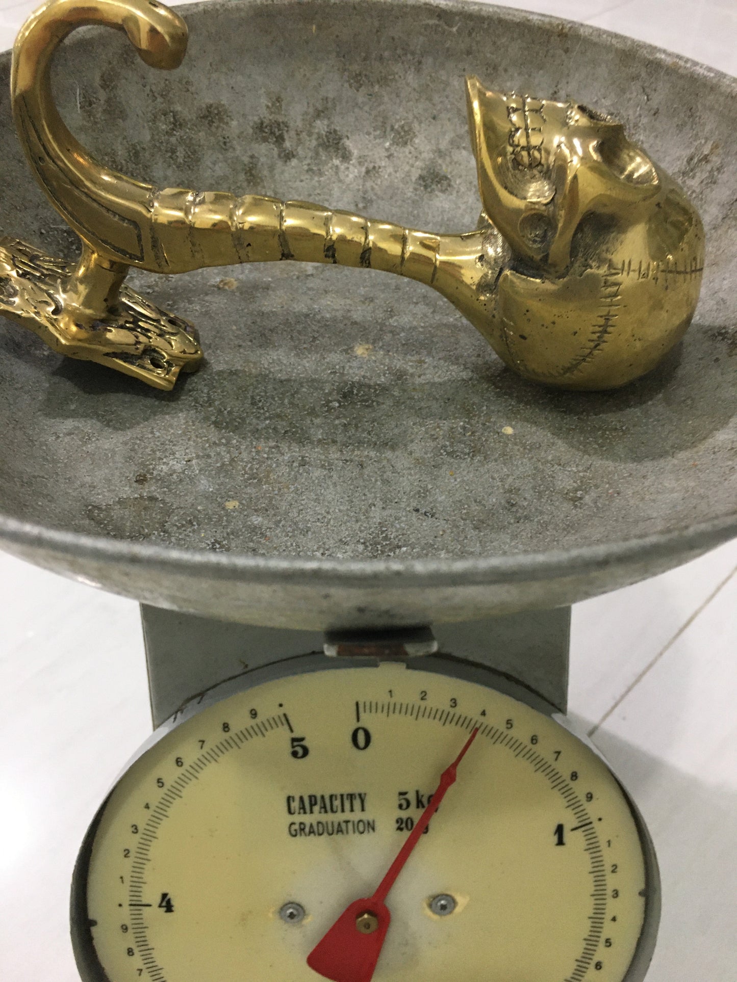 product image weight - Skull Clothes | Towel | Robe Hook - Handmade in bronze