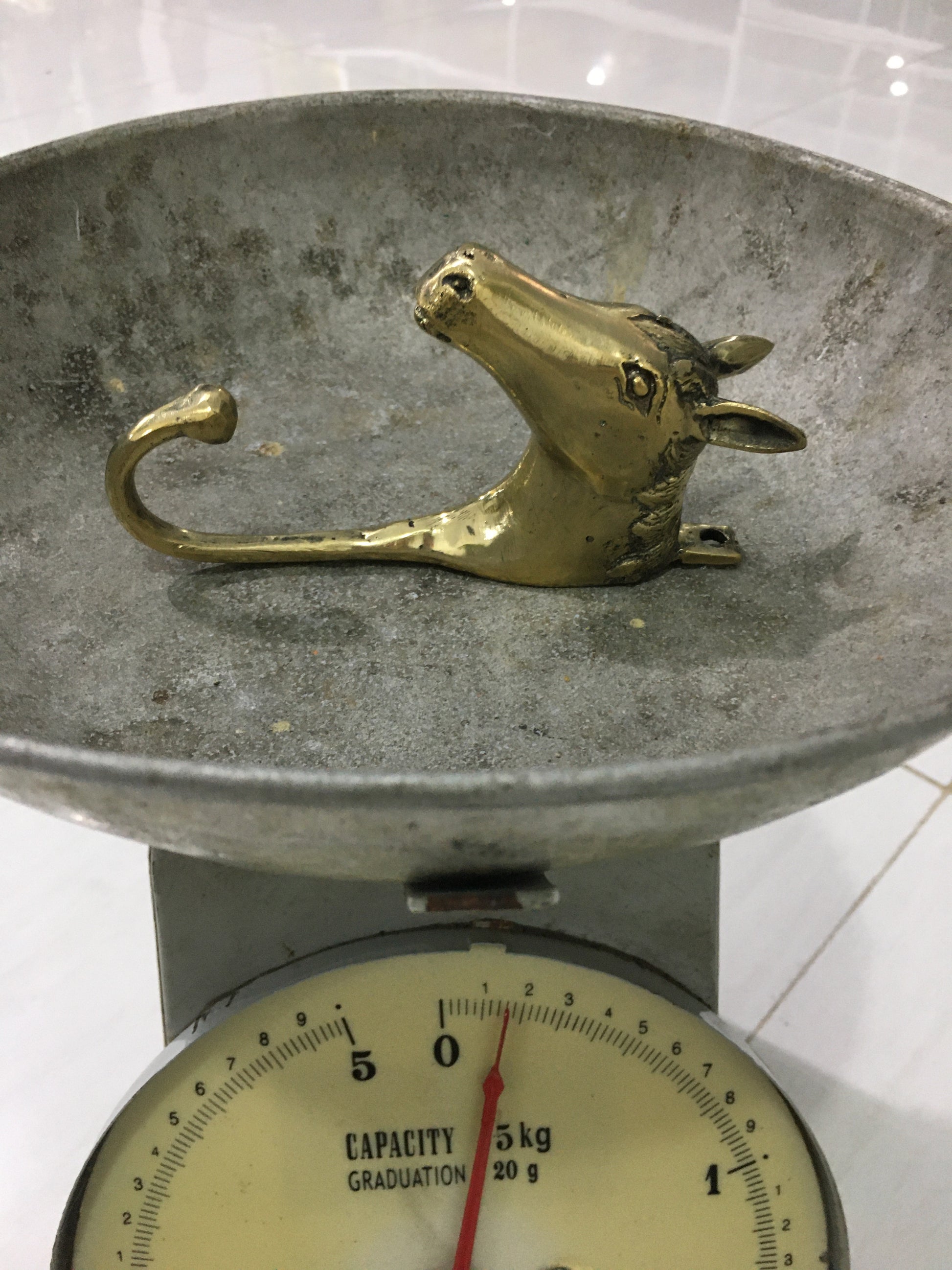 product image weight - Horse Clothes, Towel, Robe Hook - Handmade in bronze