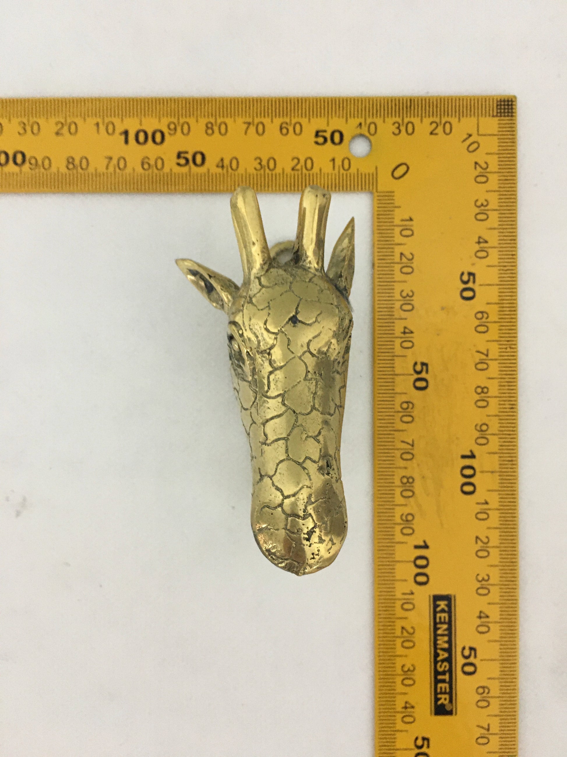 product image dimension 1 - Giraffe Clothes | Towel | Robe Hook - Handmade in bronze