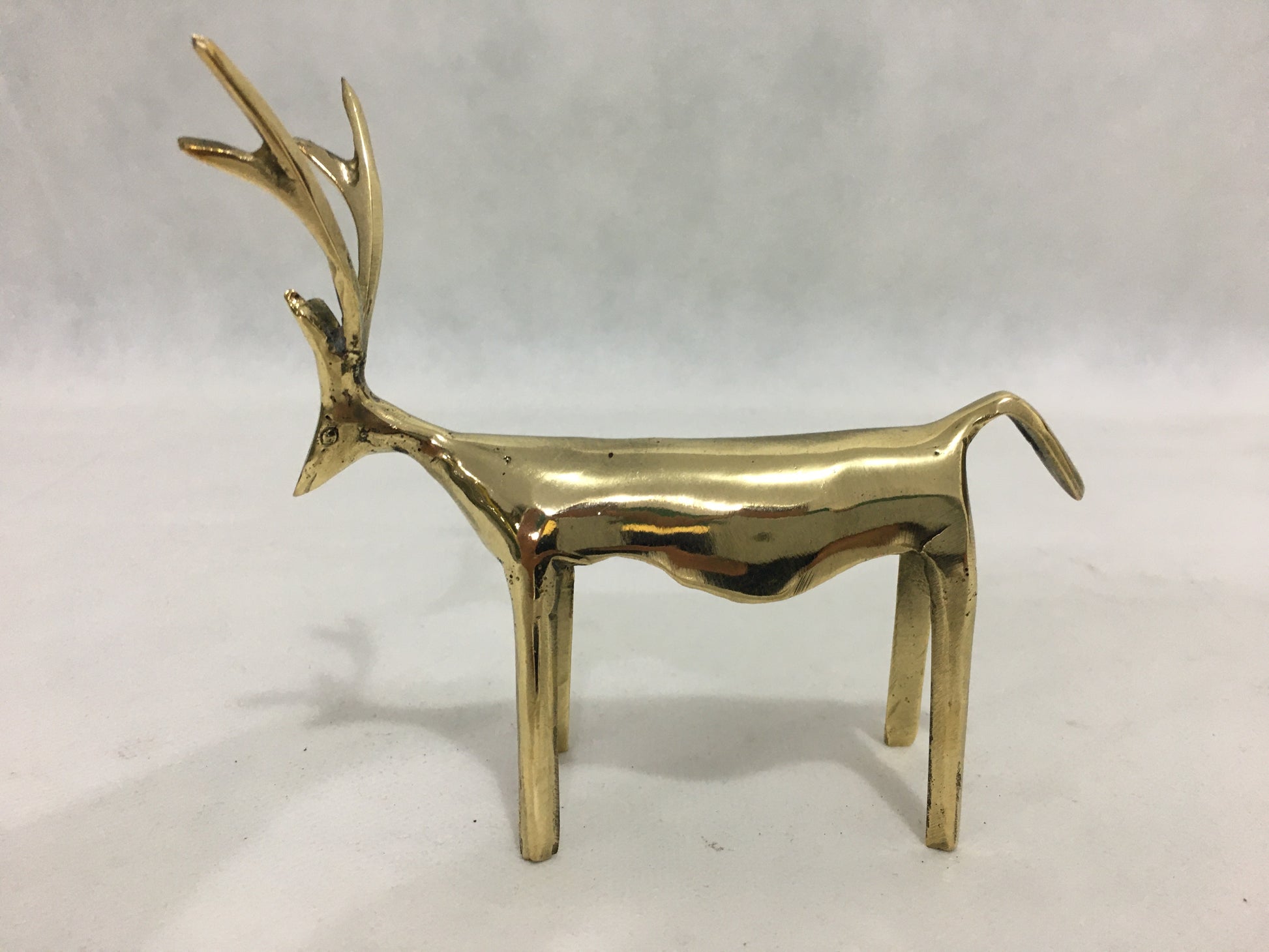 product image hero 1 - Reindeer Ornament Modern/Minimalist - Handmade in bronze