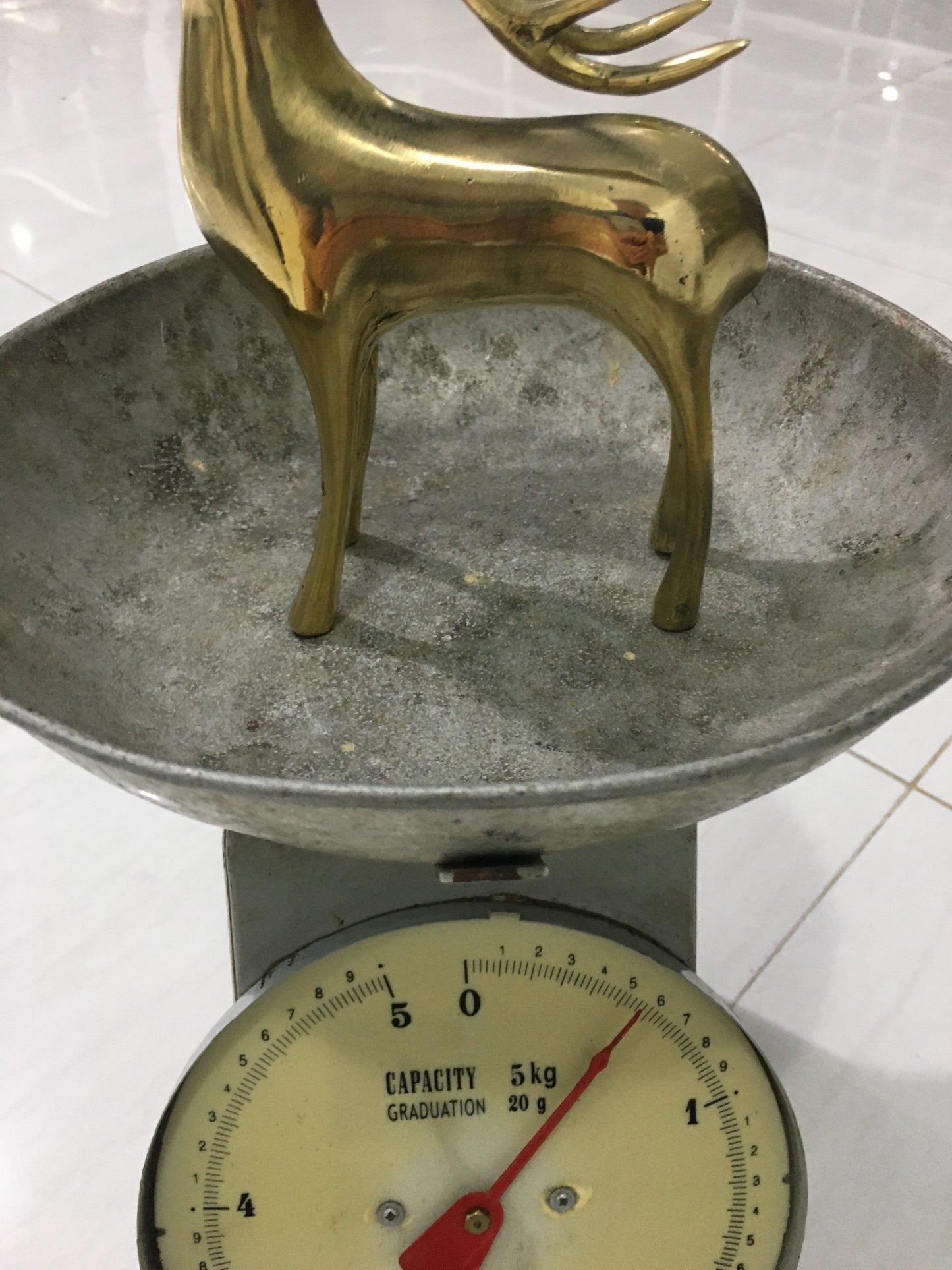product image weight - Reindeer Ornament Classic - Handmade in bronze