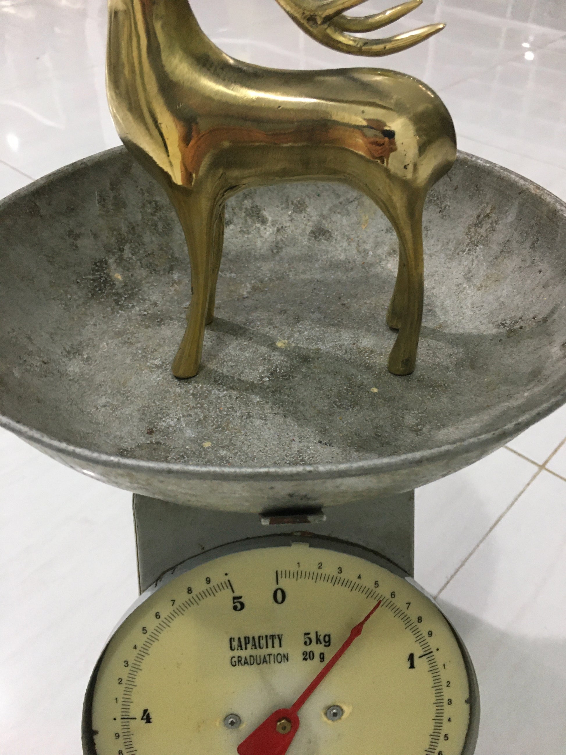 product image weight - Reindeer Ornament Classic - Handmade in bronze