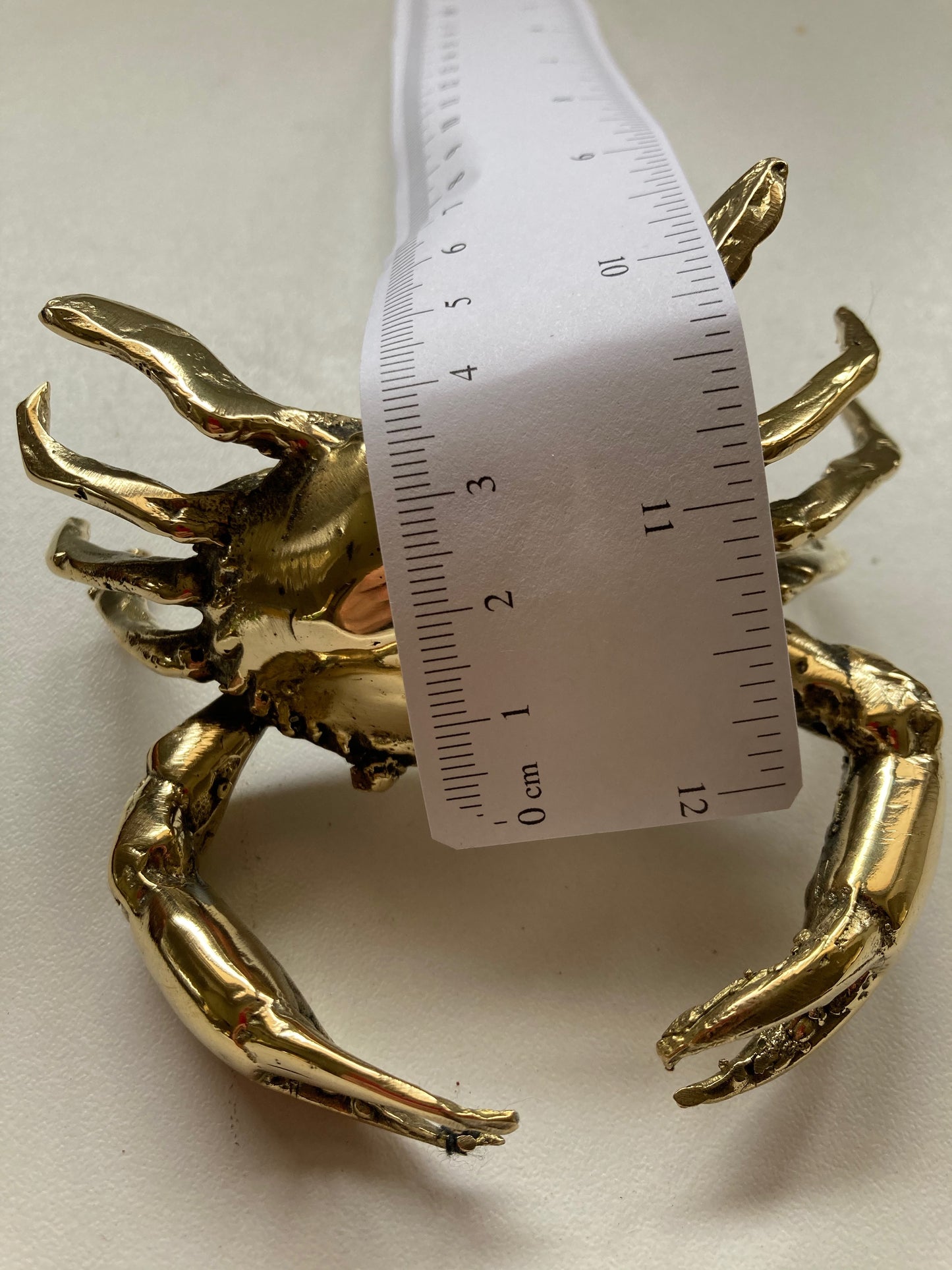product image dimension 3 - Crab Statue (11cm) - Handmade in bronze