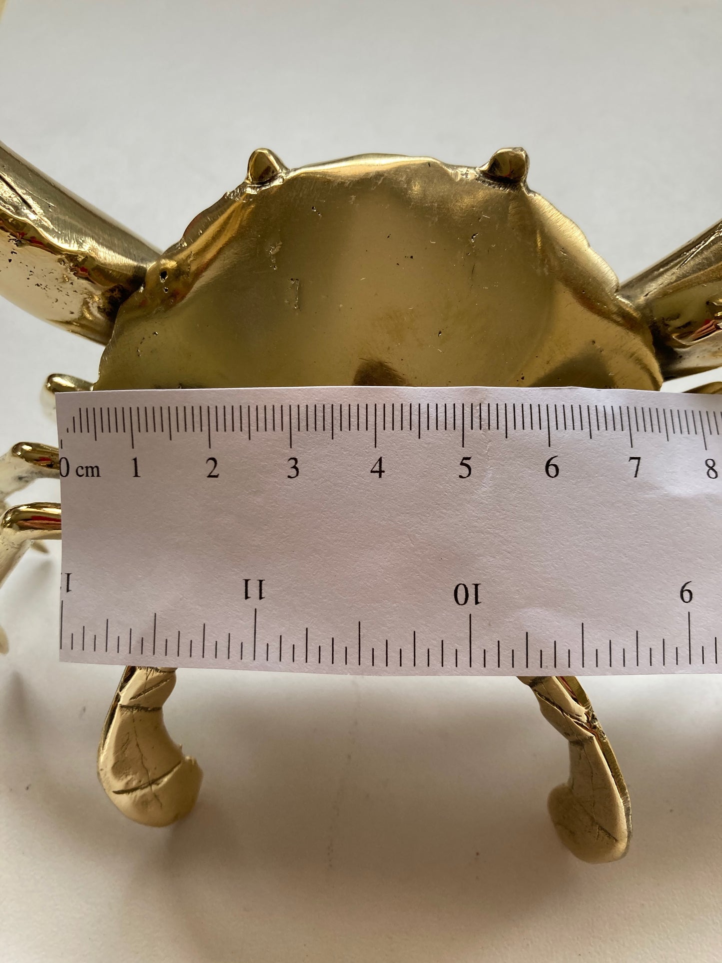 product image dimension 2 - Crab Statue (14cm) - Handmade in bronze