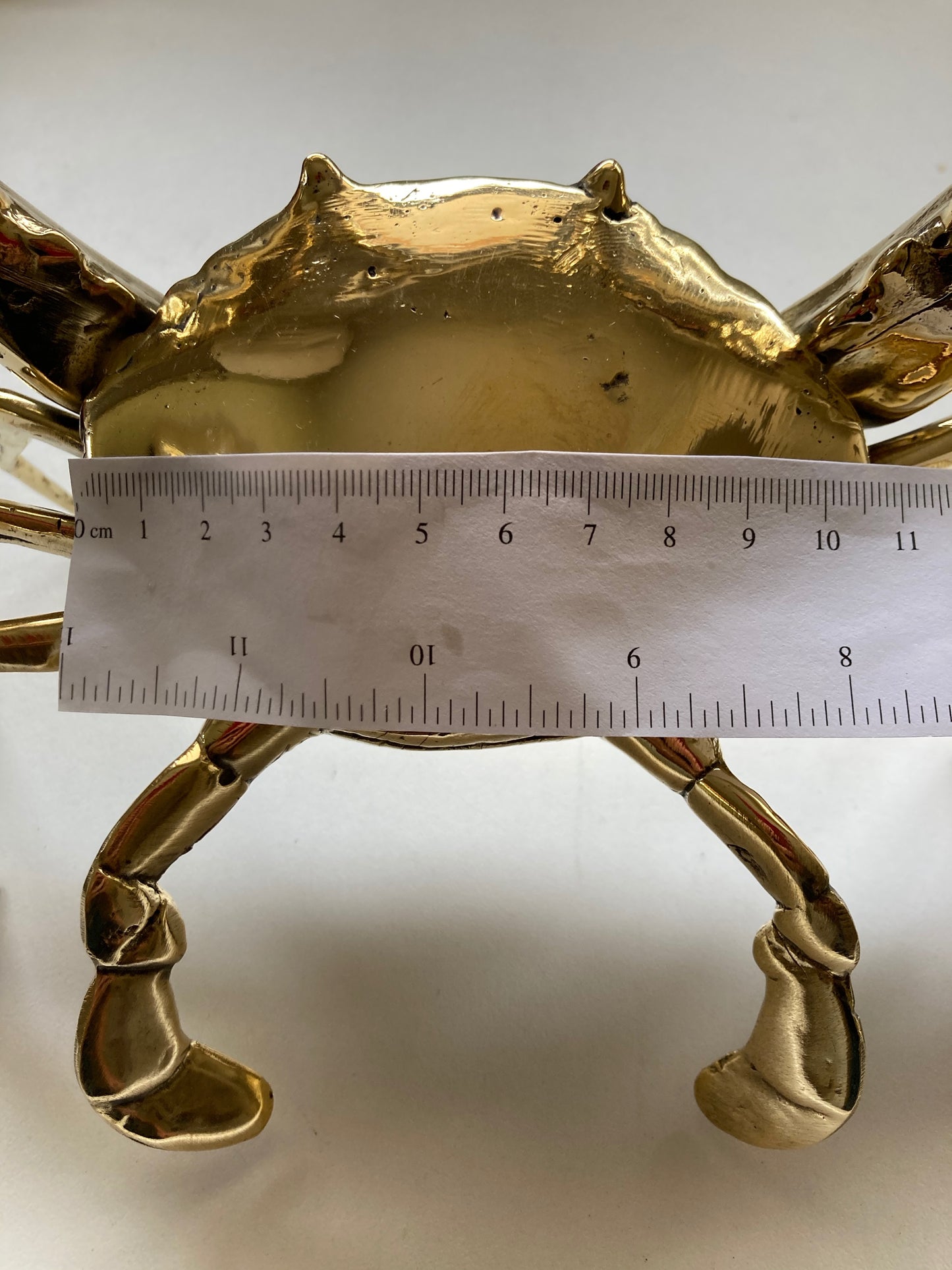 product image dimension 2 - Crab Statue (20cm) - Handmade in bronze
