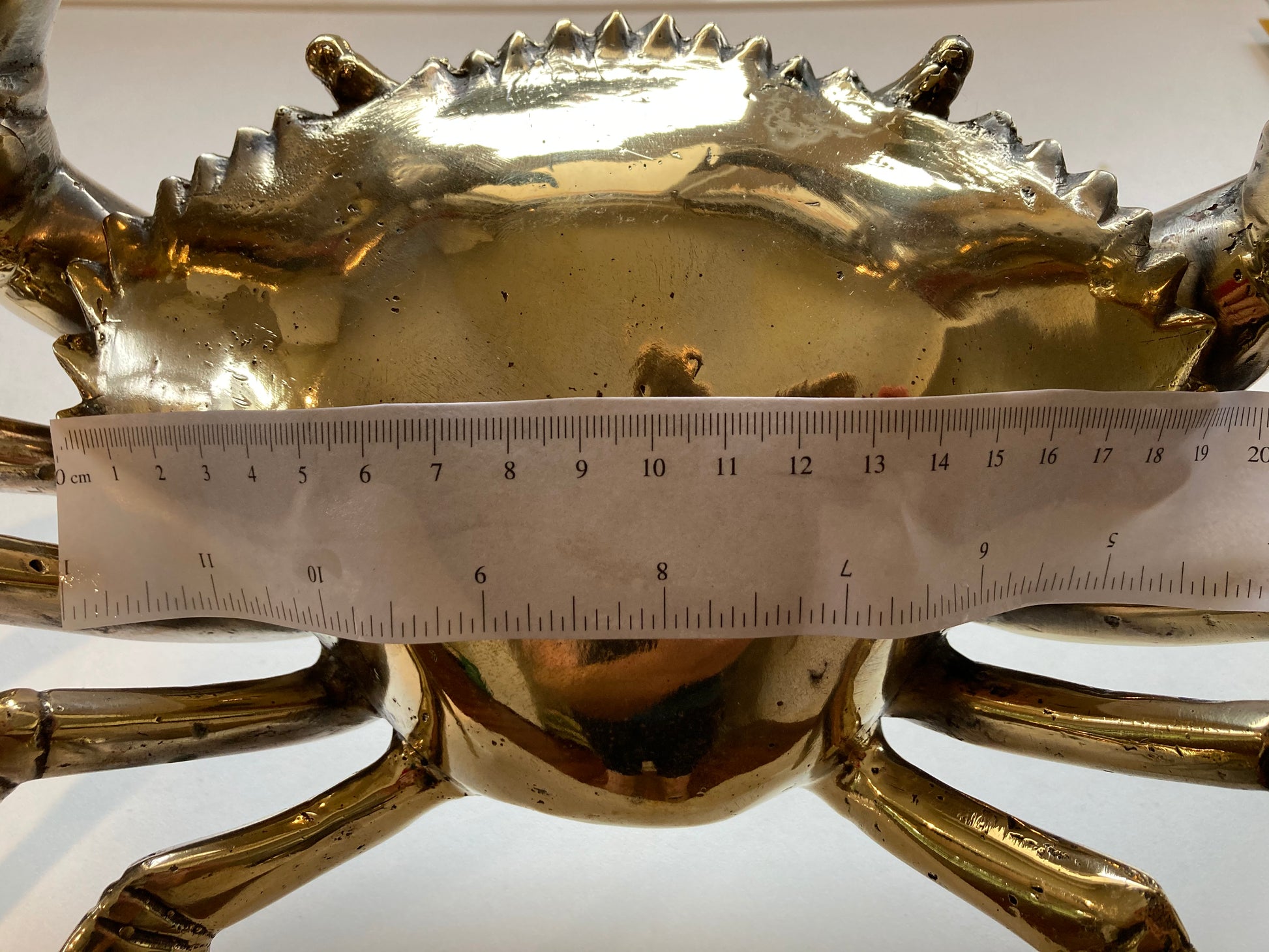 product image dimension 3 - Crab Statue (35cm) - Handmade in bronze