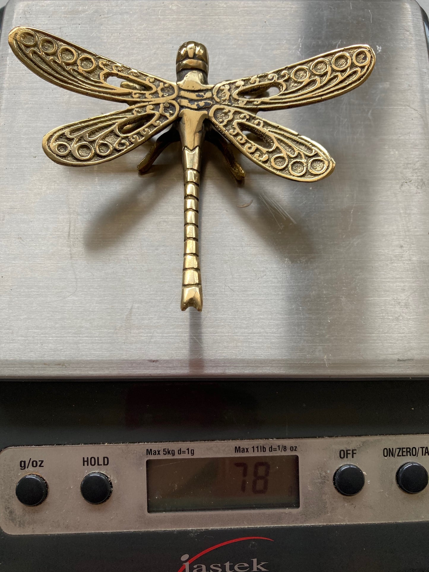 product image dimension 1 - Dragonfly Ornament (11cm) - Handmade in bronze
