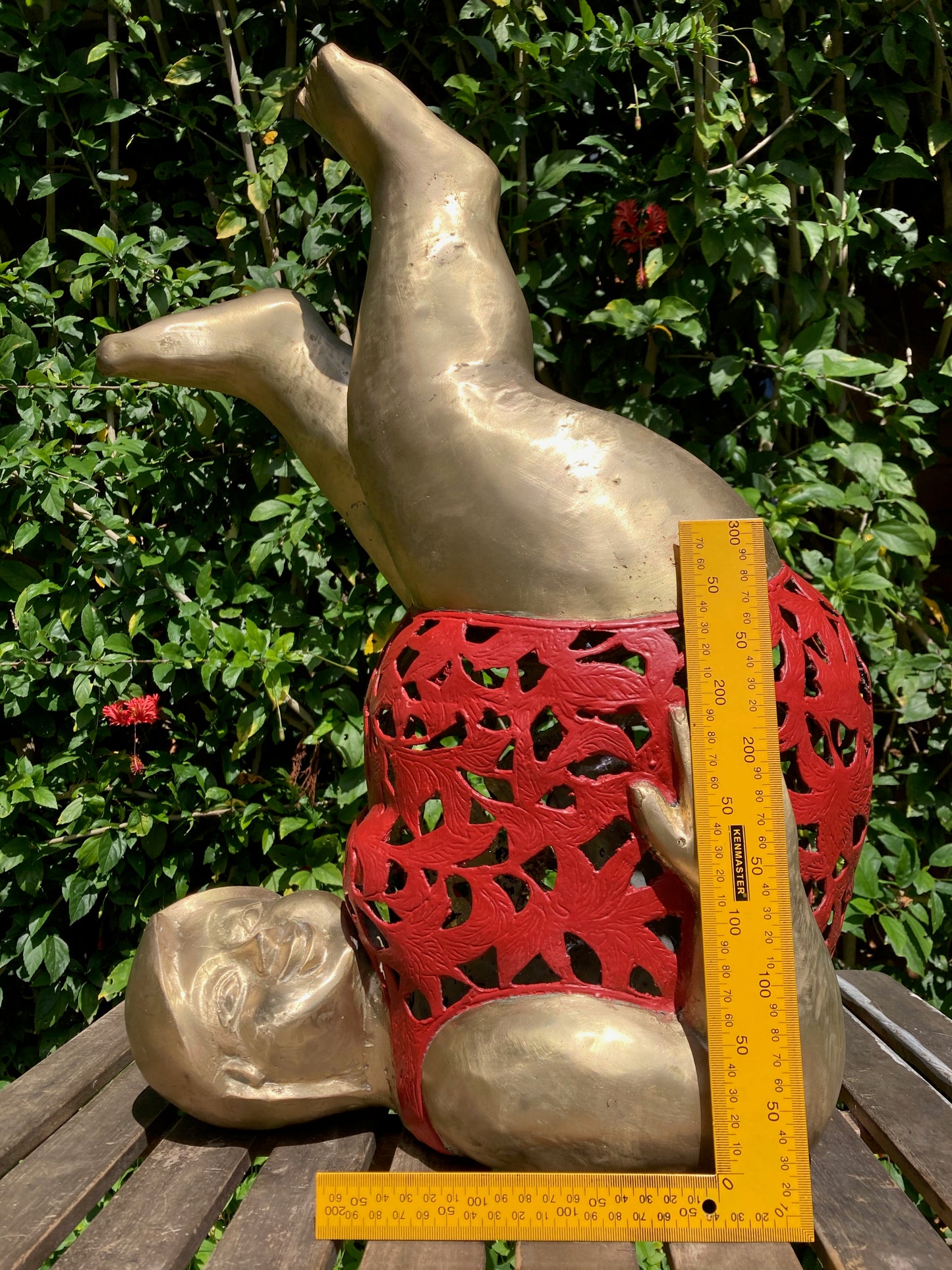 Bronze Betty See Through 60cm, red swimmers