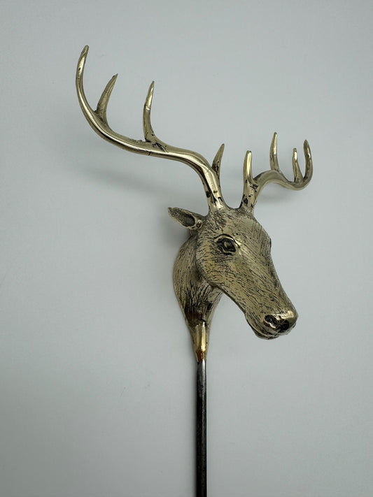 Deer, Elk, Moose on spike for Garden, Planter, Pot, Bronze Handmade