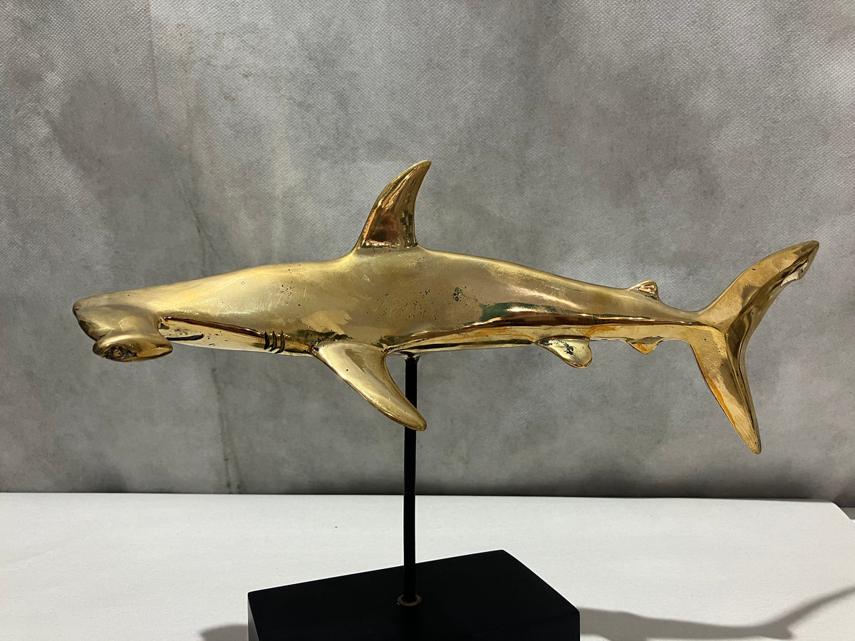 Hammer Head Shark, Bronze Handmade, 30cm