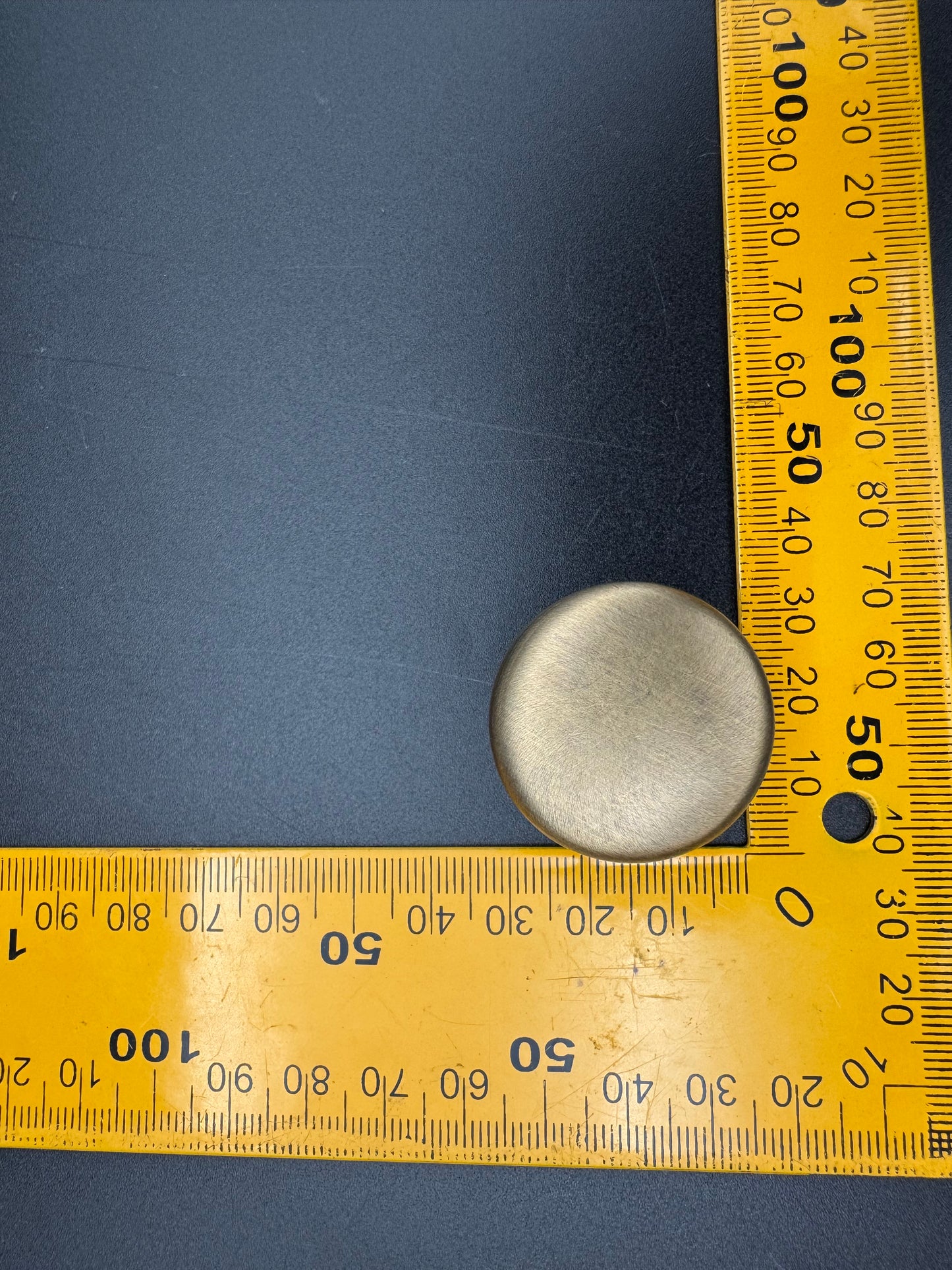 Round Dome Knob with Ringed Base, 3cm