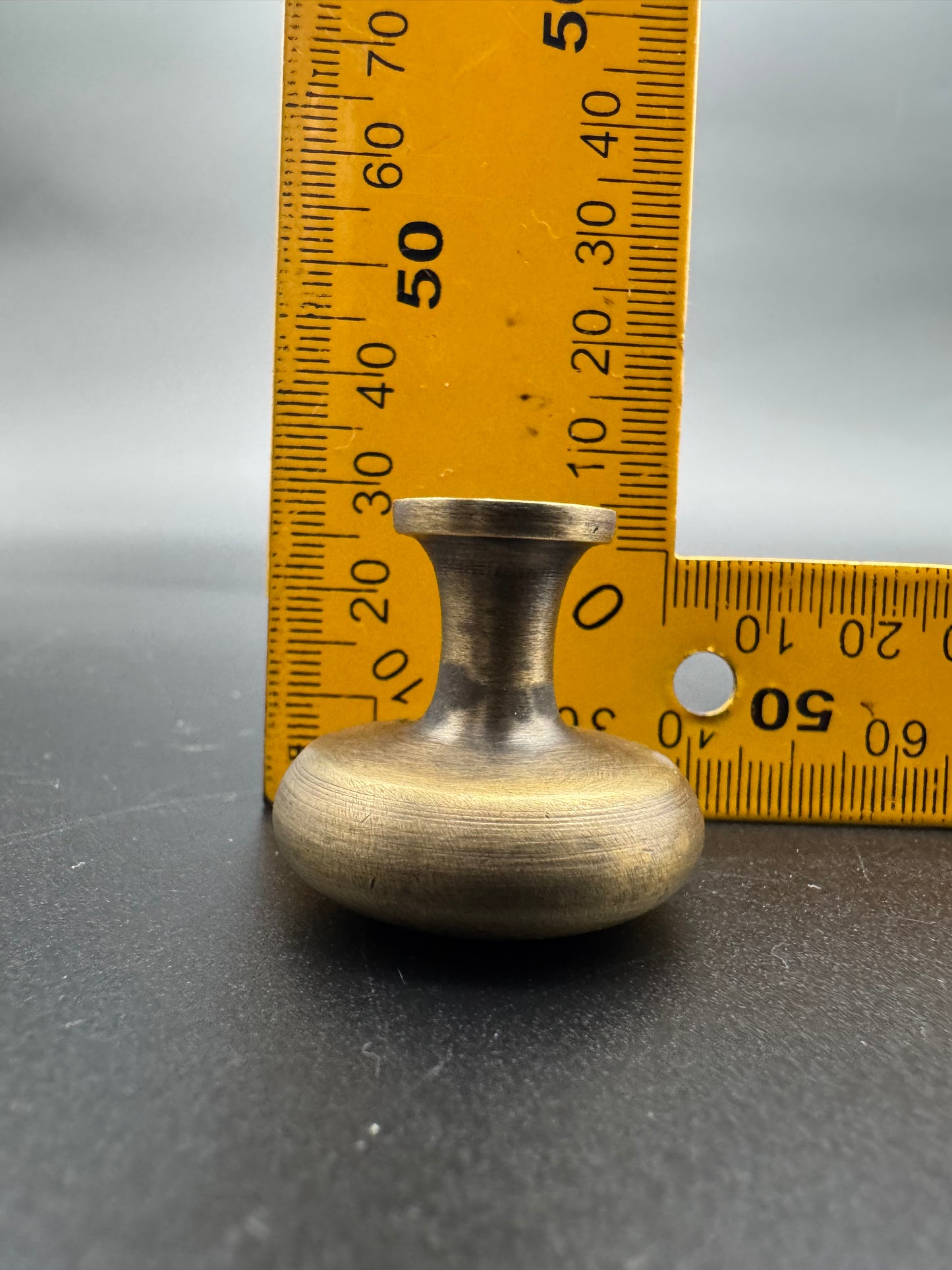 Round Dome Brass Knob, 3cm