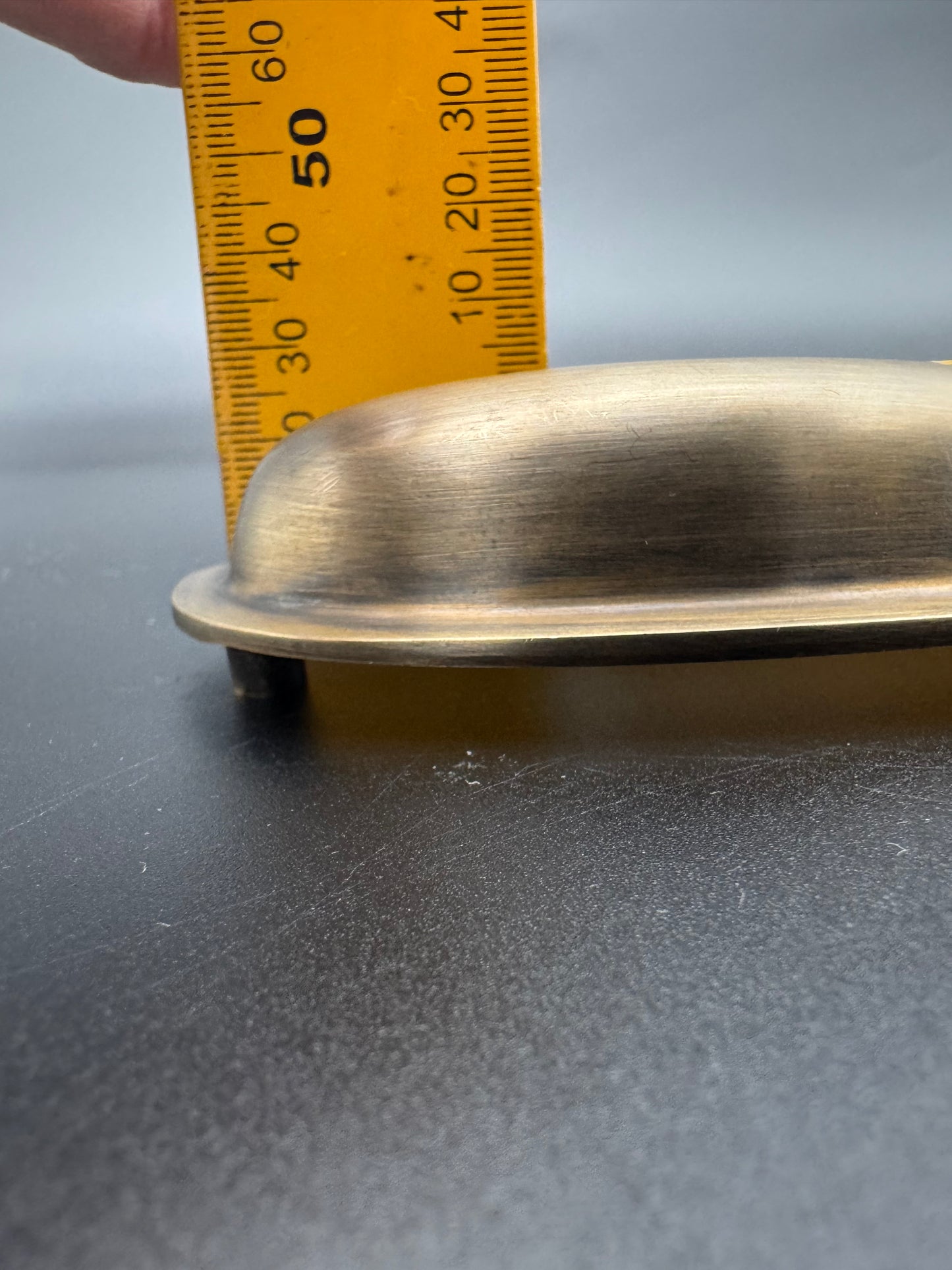 Brass Cup Pull, 10cm