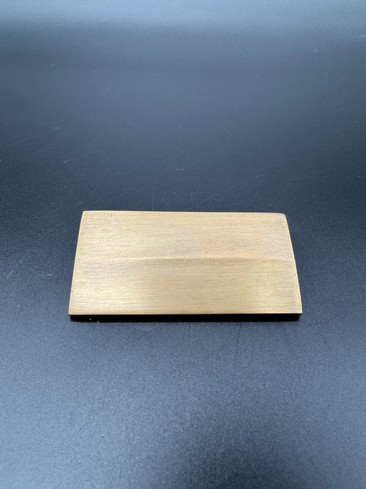 Square Edge Brass Ledge Pull, 7.4cm