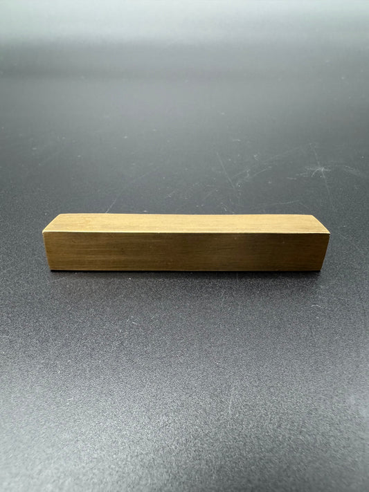 Wide Rectangle Brass Cabinet Pull, 8cm